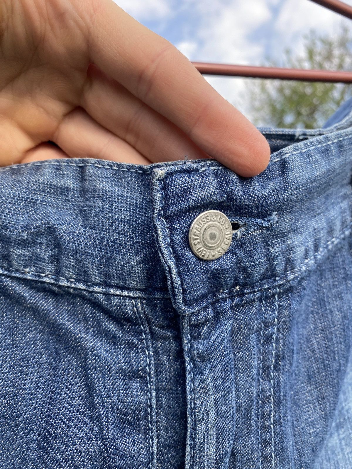 Levi's × Vintage Levi’s 617 Vintage Cargo Jeans, Y2K Levi’s Utility Denim, Size US 34 / EU 50 - 9 Thumbnail