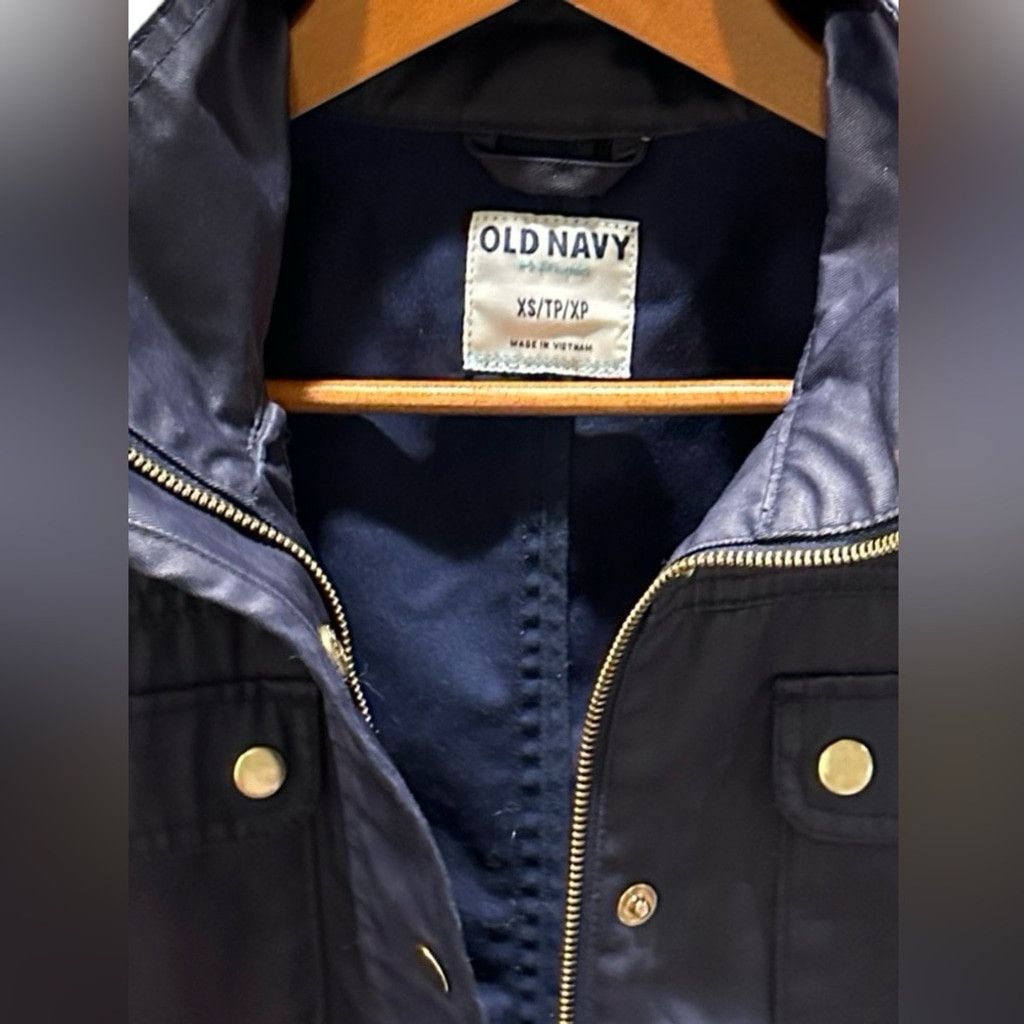 Old Navy Old Navy Utility Jacket Raincoat Navy Women’s Size XS. Size XXS / US 00 / IT 34 - 6 Thumbnail