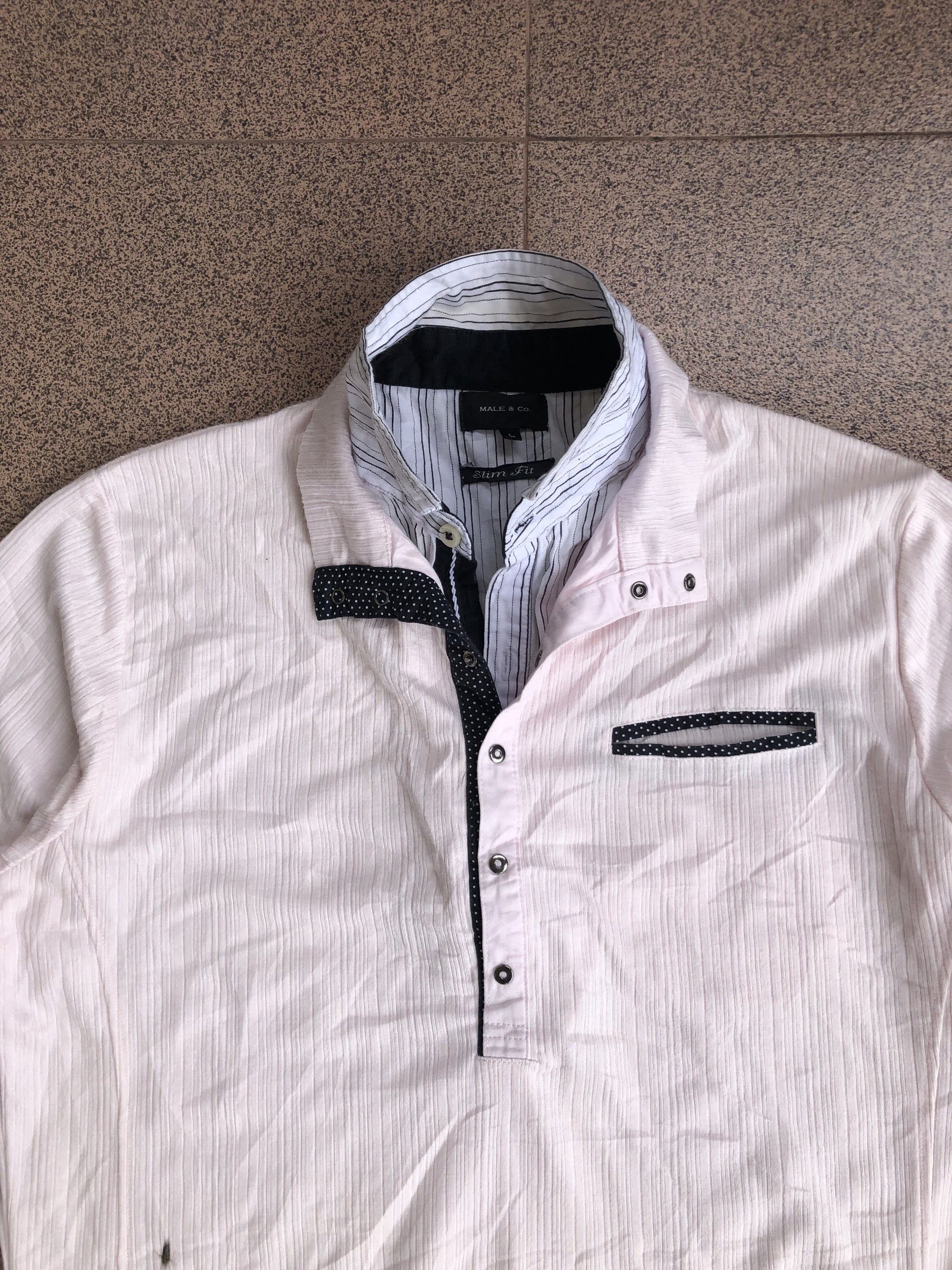 If Six Was Nine 2000s Double Layer Collar Male n co Vkei Style Size US L / EU 52-54 / 3 - 5 Thumbnail