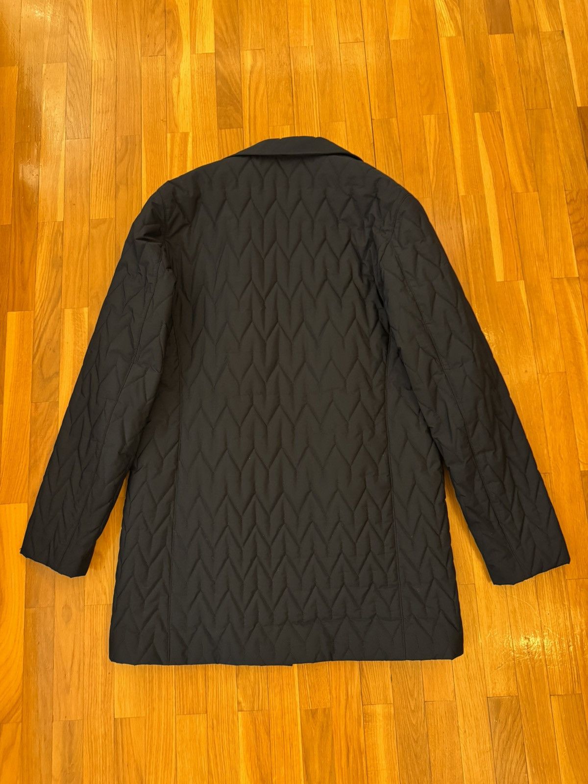 Corneliani Corneliani ID Quilted Padded Coat (Dark Navy) — IT 52 Size US L / EU 52-54 / 3 - 3 Thumbnail