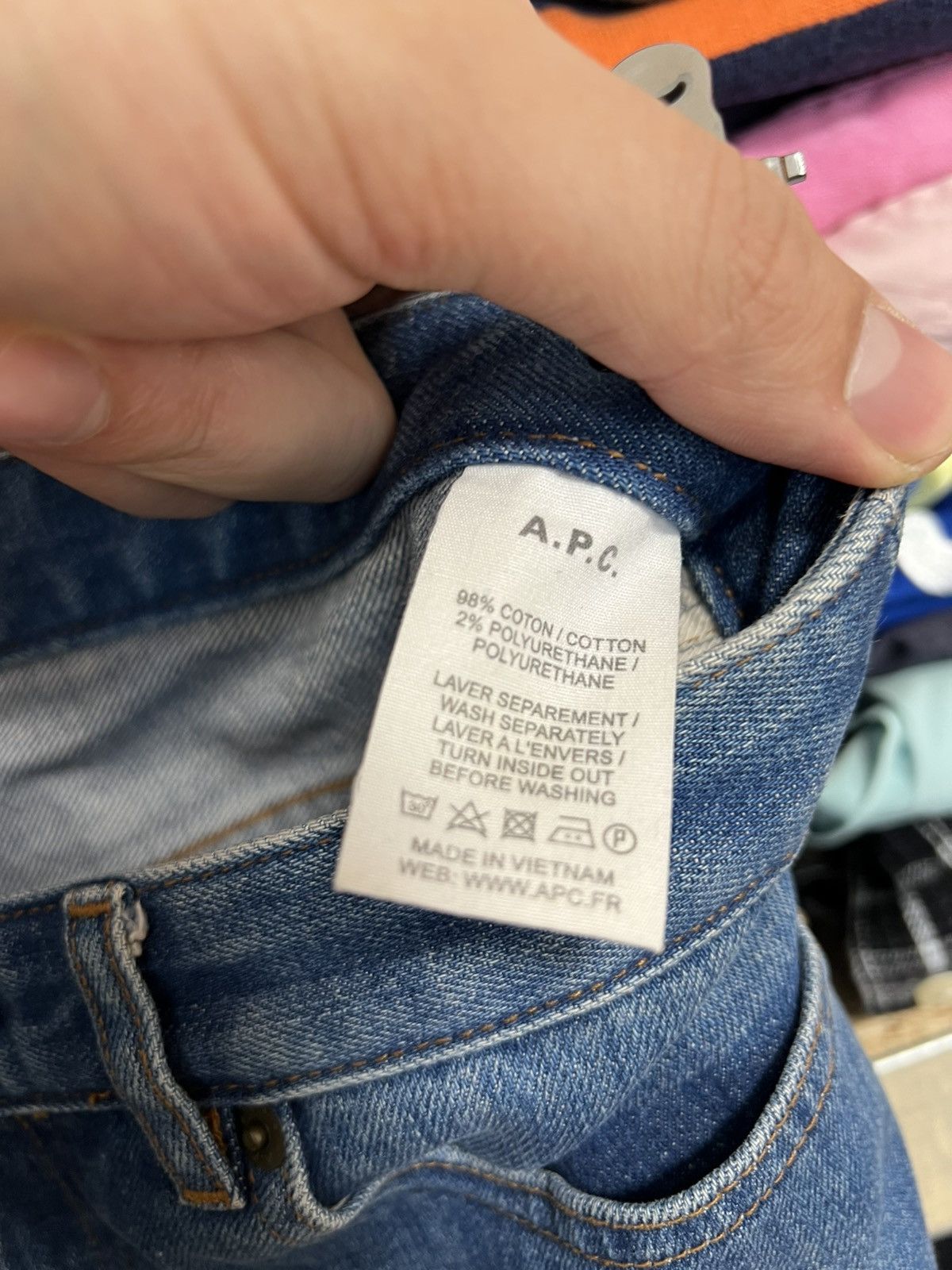 A.P.C. × Vintage Vintage A.P.C High Standard Blue Jeans Size 27 Size 27" / US 4 / IT 40 - 7 Thumbnail