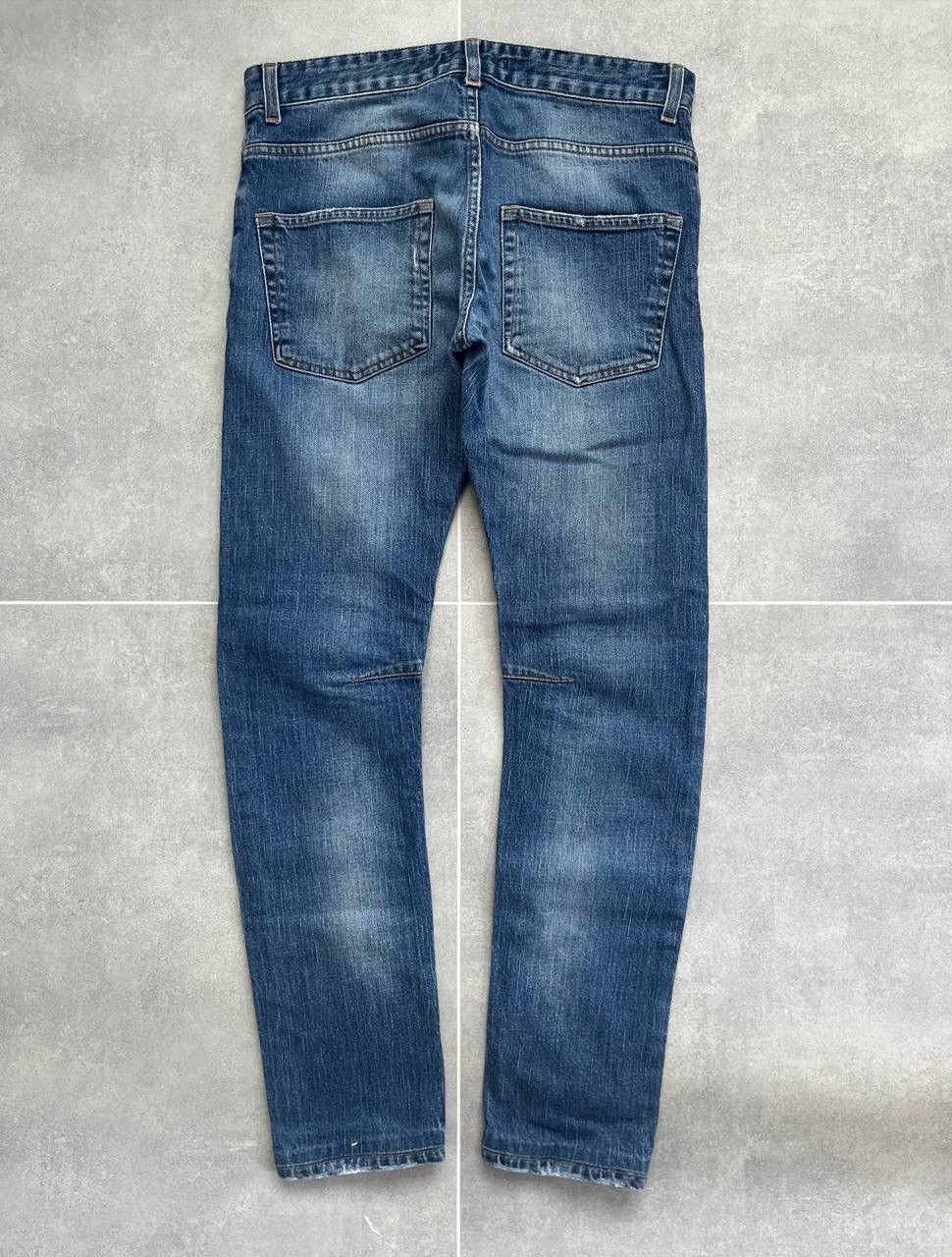 Pierre Balmain Pierre Balmain Knee Dart Blue Slim Jeans Size US 33 - 2 Thumbnail