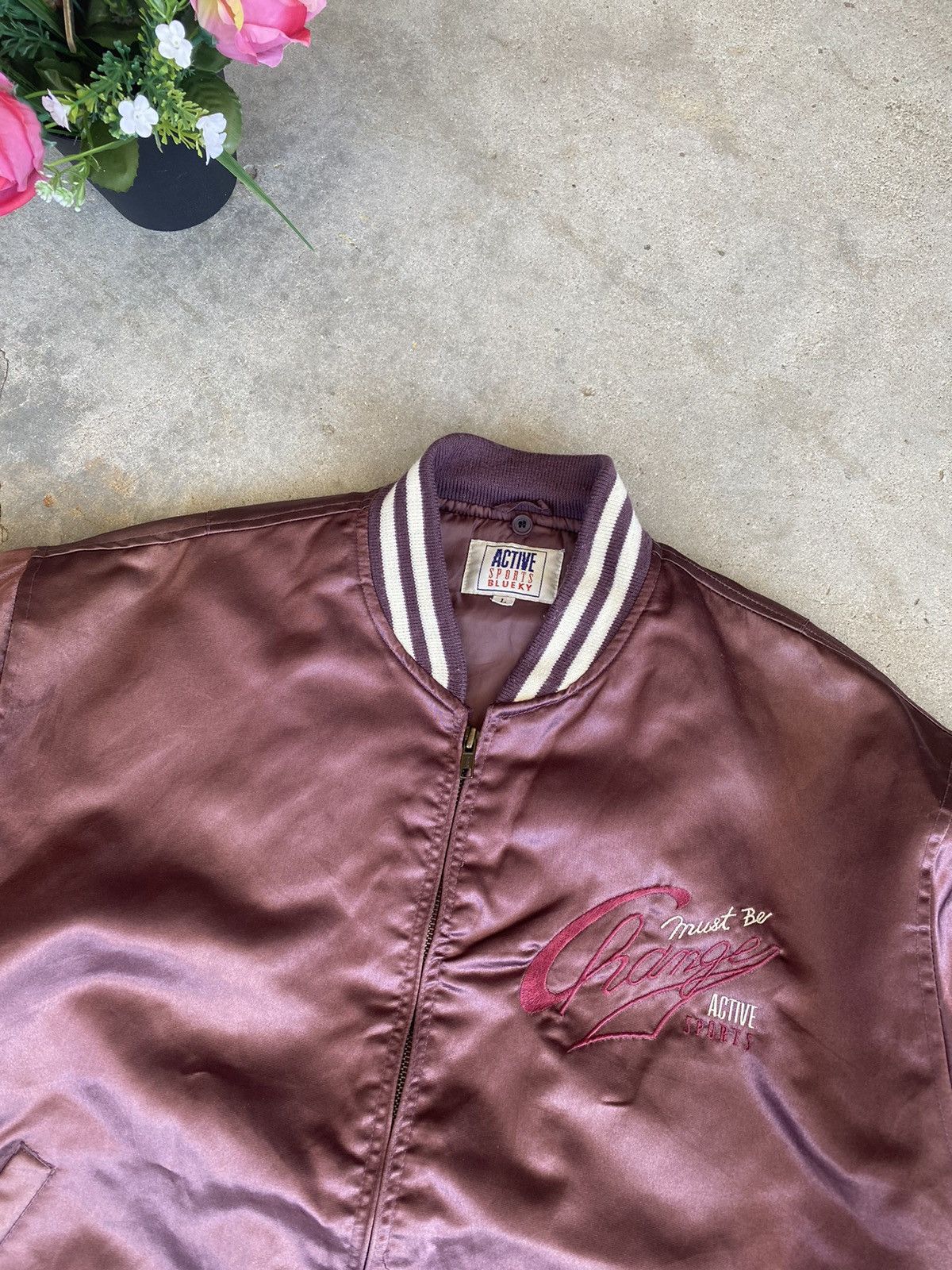 Japanese Brand Vintage Bomber Jacket ChangeMust Be Active Sports Size US L / EU 52-54 / 3 - 4 Thumbnail