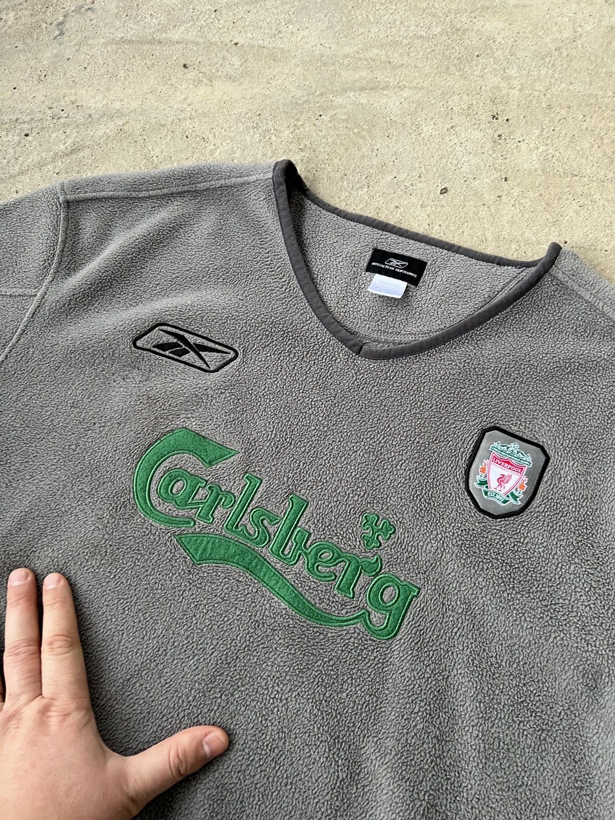 Reebok Vintage Reebok Liverpool Carlsberg Fotball Fleece Sweatshirt Size US XL / EU 56 / 4 - 2 Thumbnail