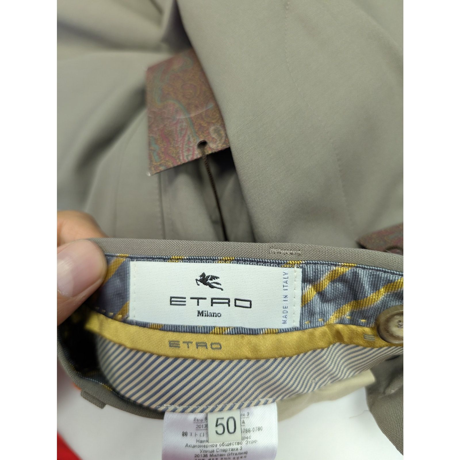 Etro o1rshd1 CC20 Dress Pantaloni Dress Pants in Multicolor Size US 34 / EU 50 - 11 Thumbnail