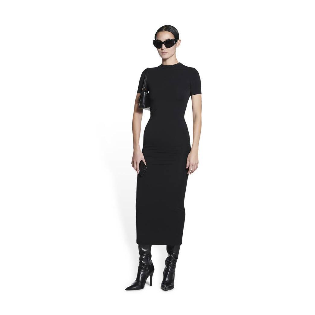 Balenciaga o1bcso1str1024 Superlong Stretch Dress in Black Size XS / US 0-2 / IT 36-38 - 3 Thumbnail