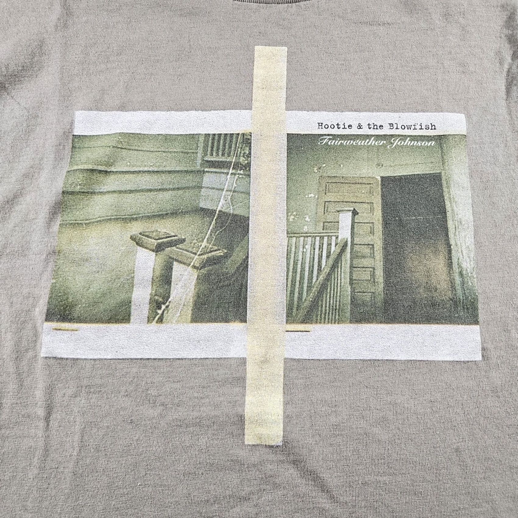 Tultex VINTAGE Hootie & The Blowfish Shirt Mens XL Green Tultex 90s Band Concert Logo Graphic Print Short Sleeve Crew Neck T-Shirt Size US XL / EU 56 / 4 - 2 Thumbnail