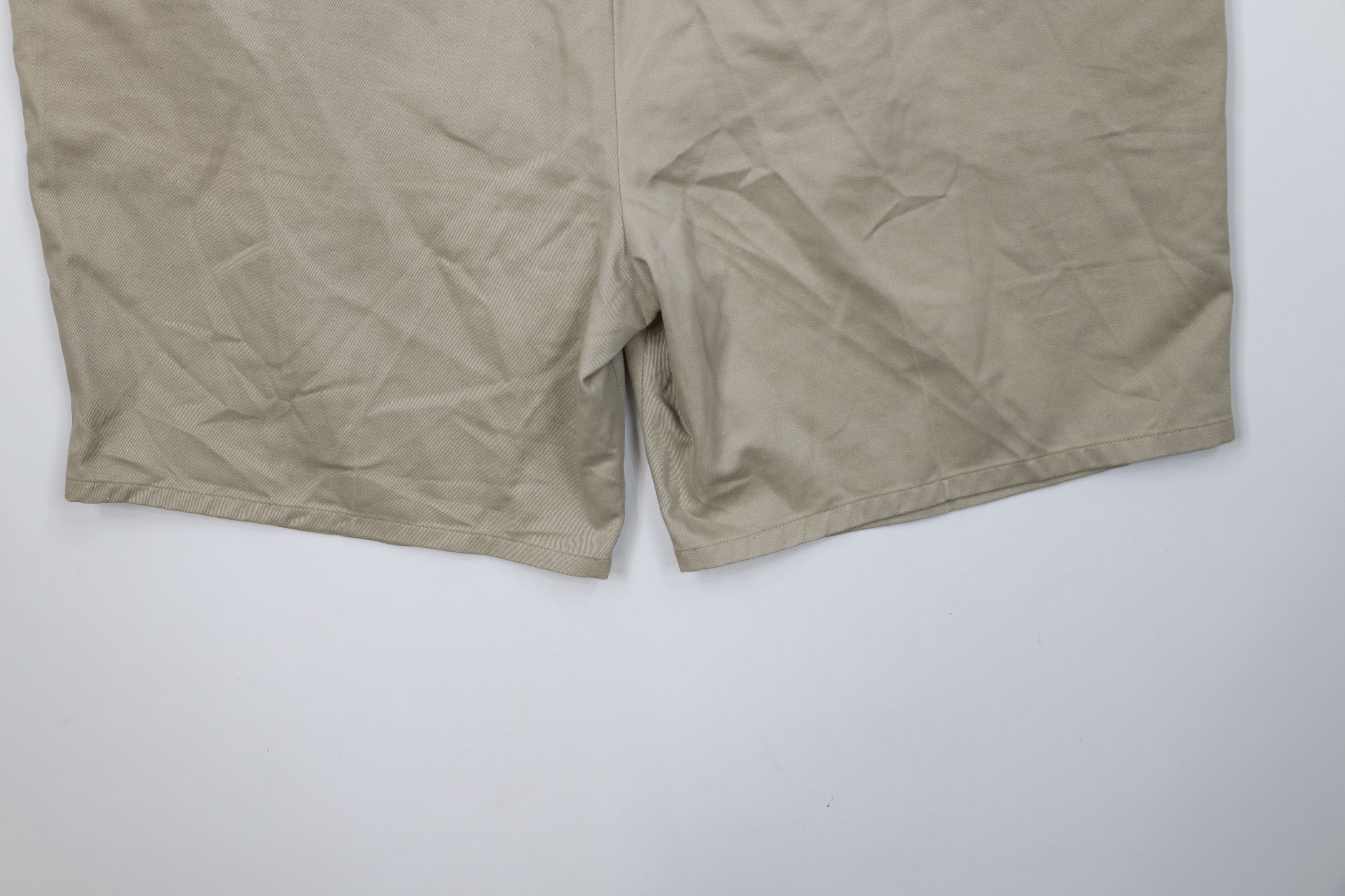 Vintage Vintage 90s Streetwear Pleated Chino Shorts Beige Cotton Size US 44 / EU 60 - 10 Thumbnail