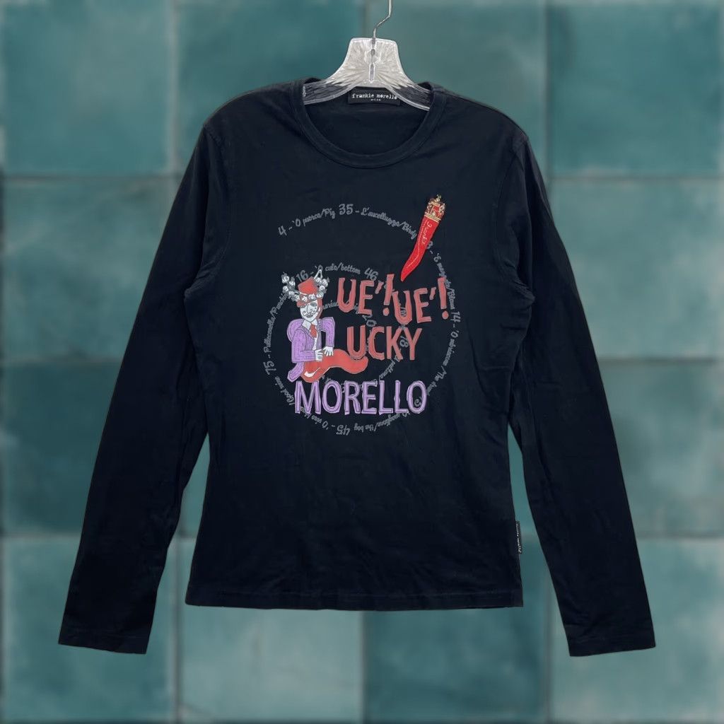 Frankie Morello VINTAGE Frankie Morello Shirt M Black Graphic Cyber Fairy Italy Designer Women's M Size M / US 6-8 / IT 42-44 - 1 Thumbnail