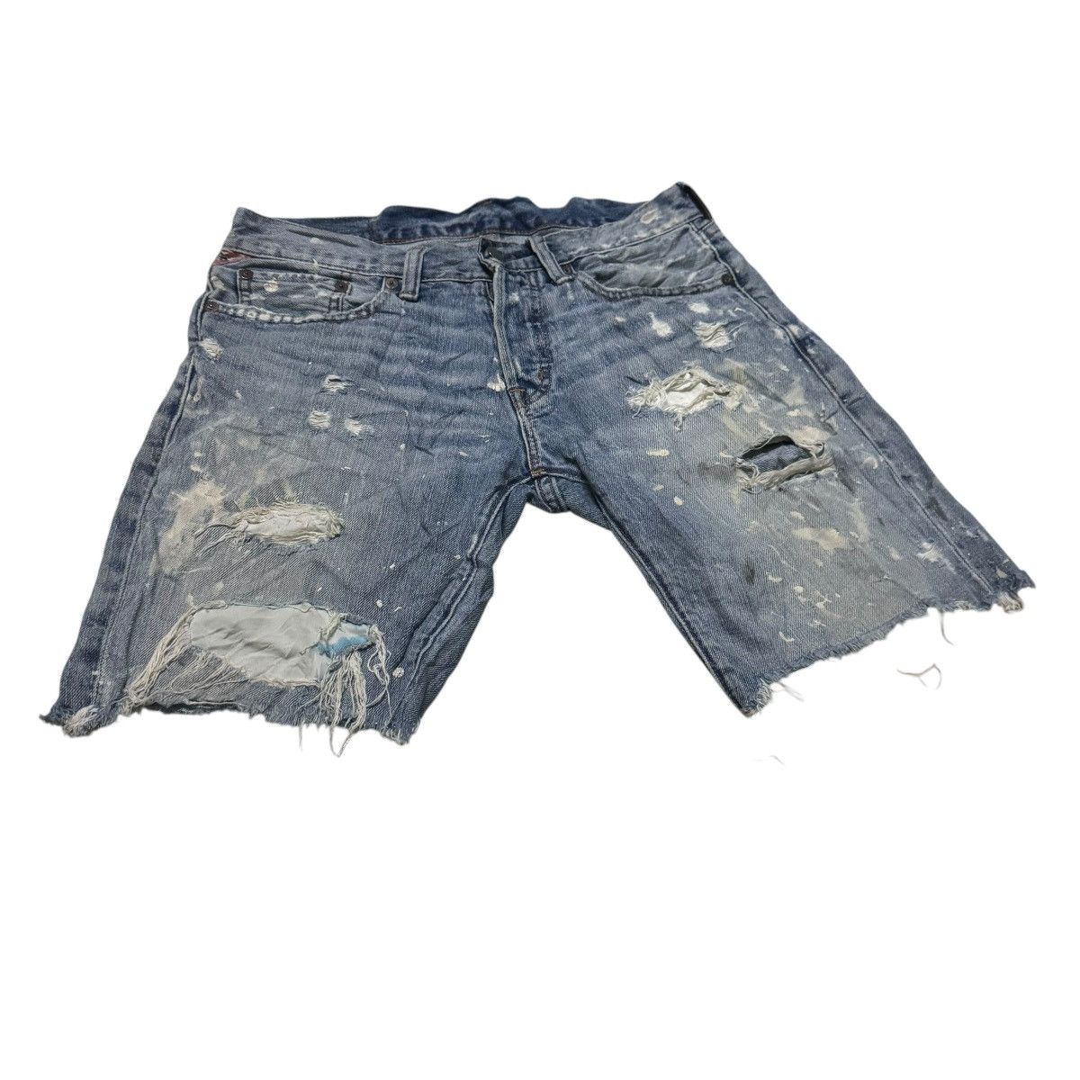 Denim & Supply Ralph Lauren × Polo Ralph Lauren Distressed Shorts Denim Size US 28 / EU 44 - 2 Thumbnail