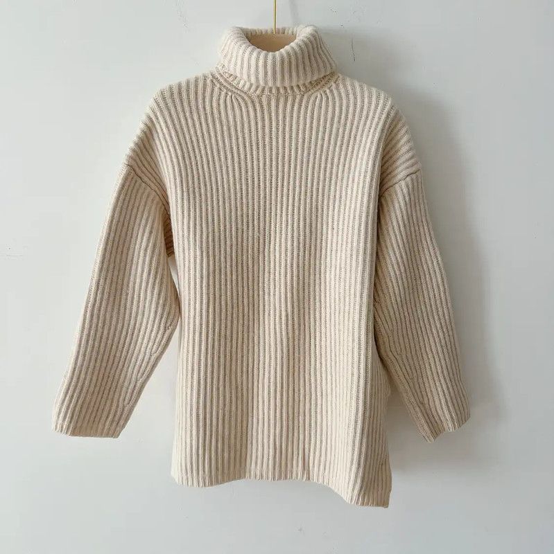 Acne Studios Acne Studios Beige Wool Long Sleeve Knit Sweater Size XXS / US 00 / IT 34 - 1 Thumbnail