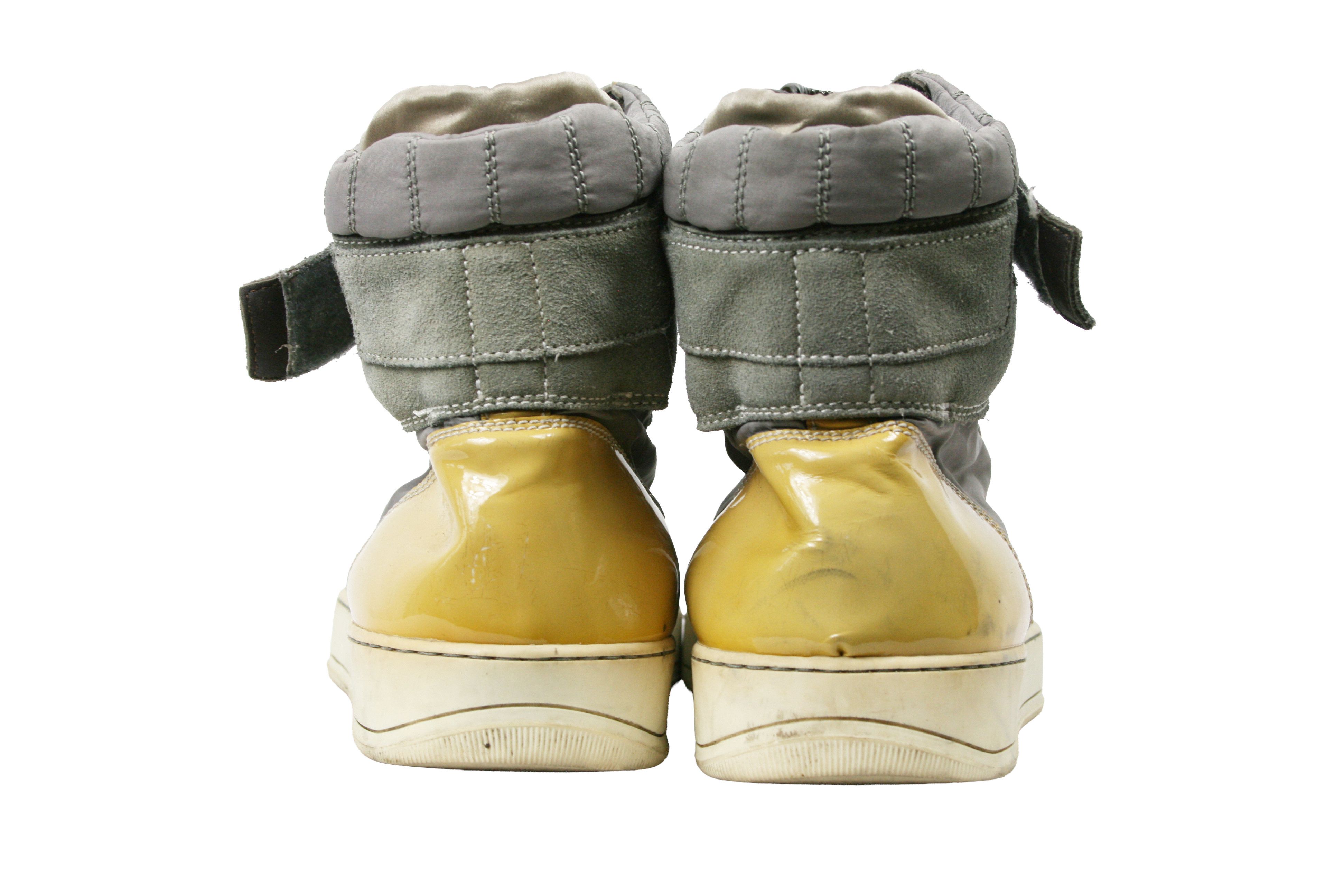 Lanvin DDB1 Distressed Hi-Top Sneakers Size US 10 / EU 43 - 12 Thumbnail