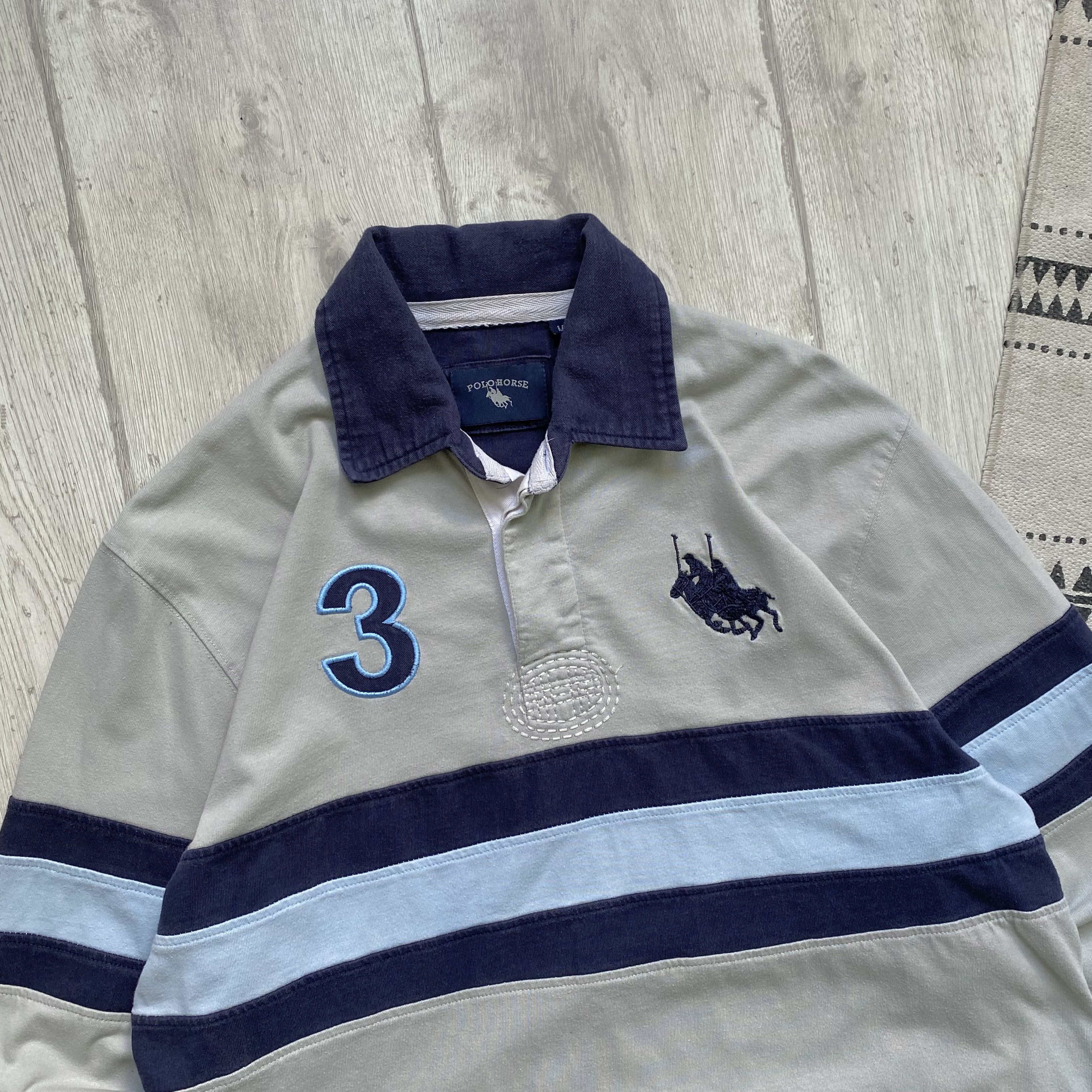 Polo Ralph Lauren 🐎 Vintage 90s Ralph Lauren style rugby shirt Y2K Polo Horse Size US M / EU 48-50 / 2 - 3 Thumbnail