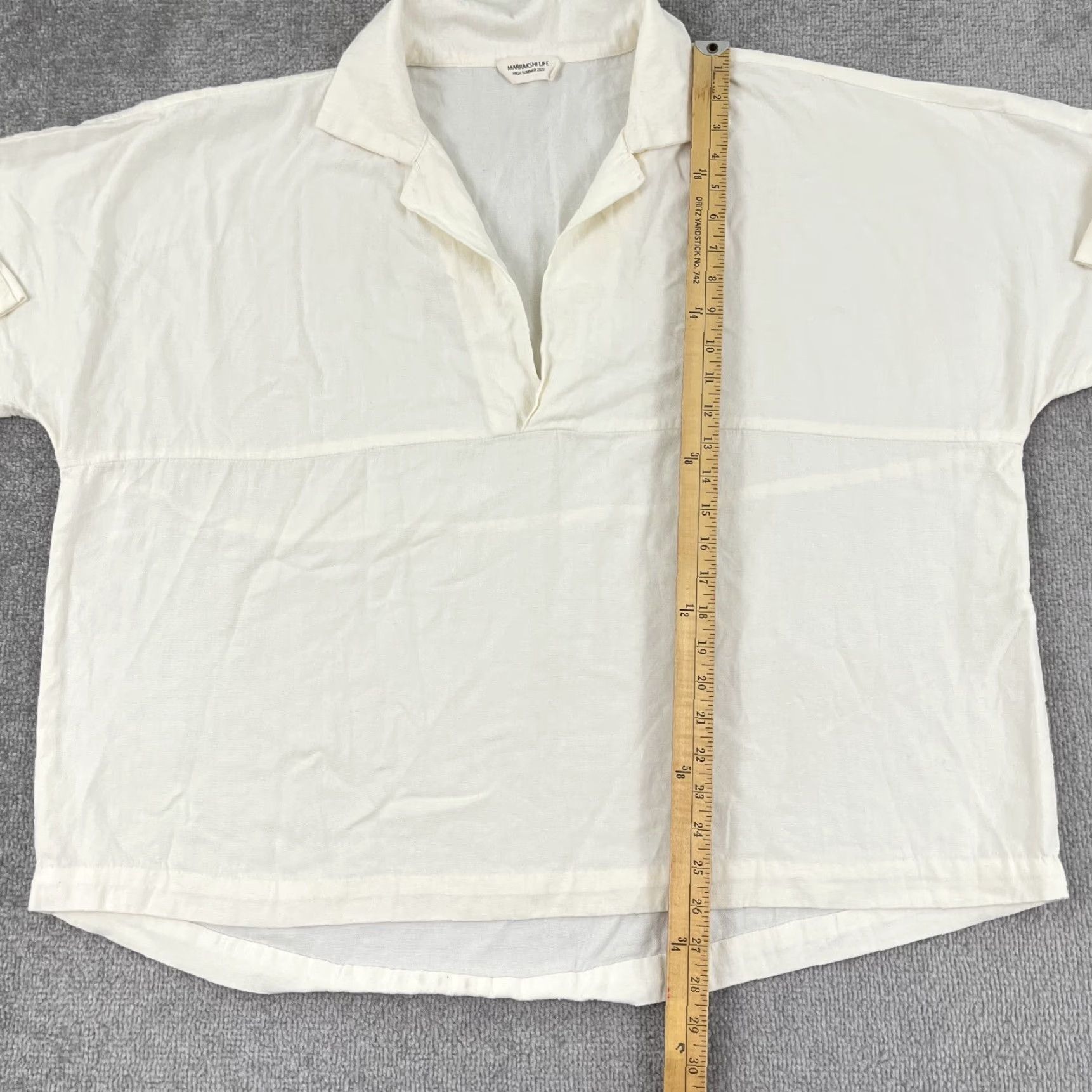 Vintage Marrakshi Life Blouse Womens XL White Casual Popover Summer Preppy 2022 Size XL / US 12-14 / IT 48-50 - 4 Thumbnail