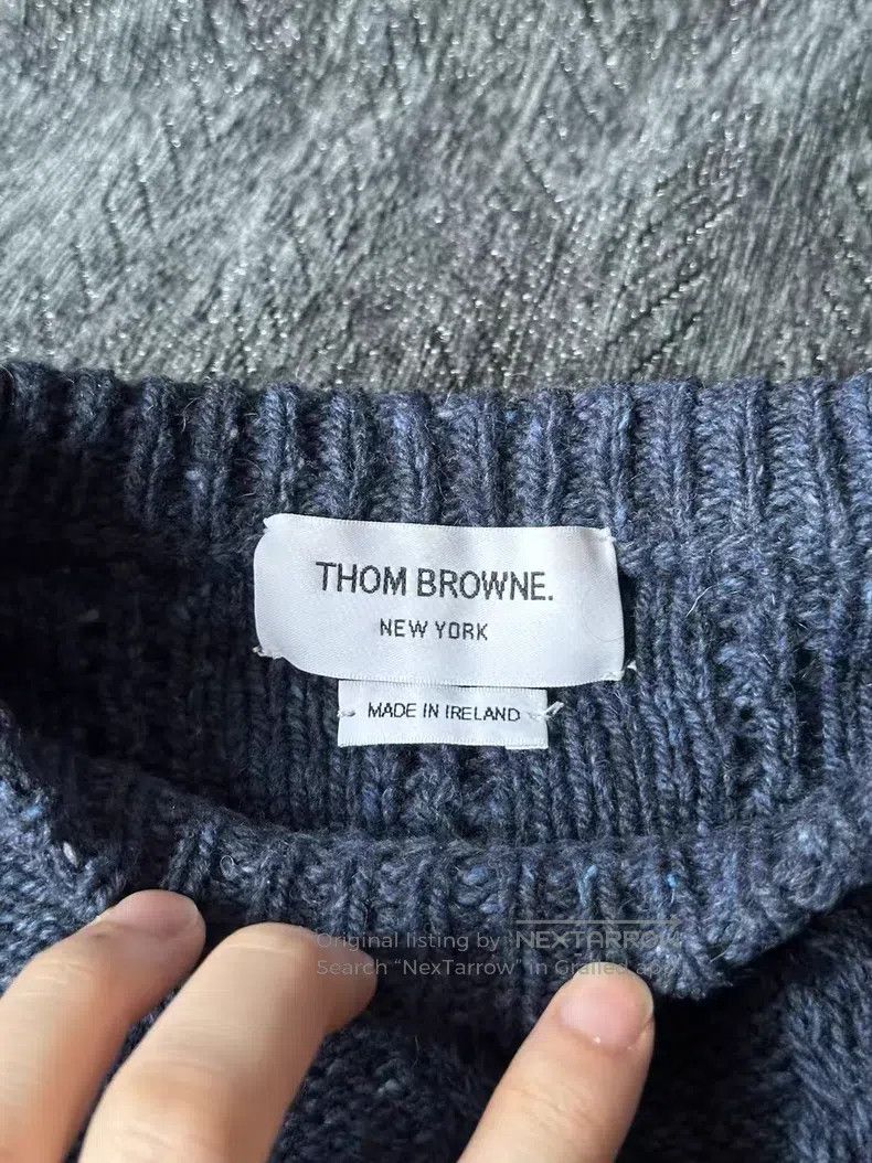 Thom Browne Thom Browne Blue Sweater Size US M / EU 48-50 / 2 - 3 Thumbnail