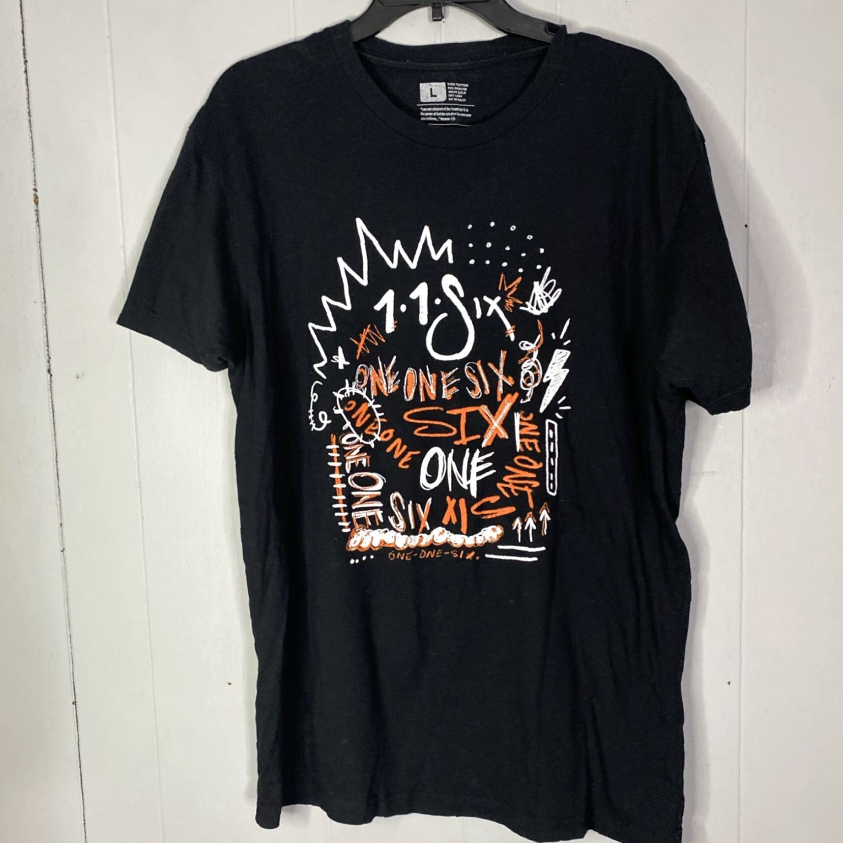 Vintage VINTAGE Andy Mineo T Shirt Band Jesus Tour Y2K Reach Records Mens L Black 11Six T-Shirt Band Music Mens Large Boys? Size US L / EU 52-54 / 3 - 6 Thumbnail