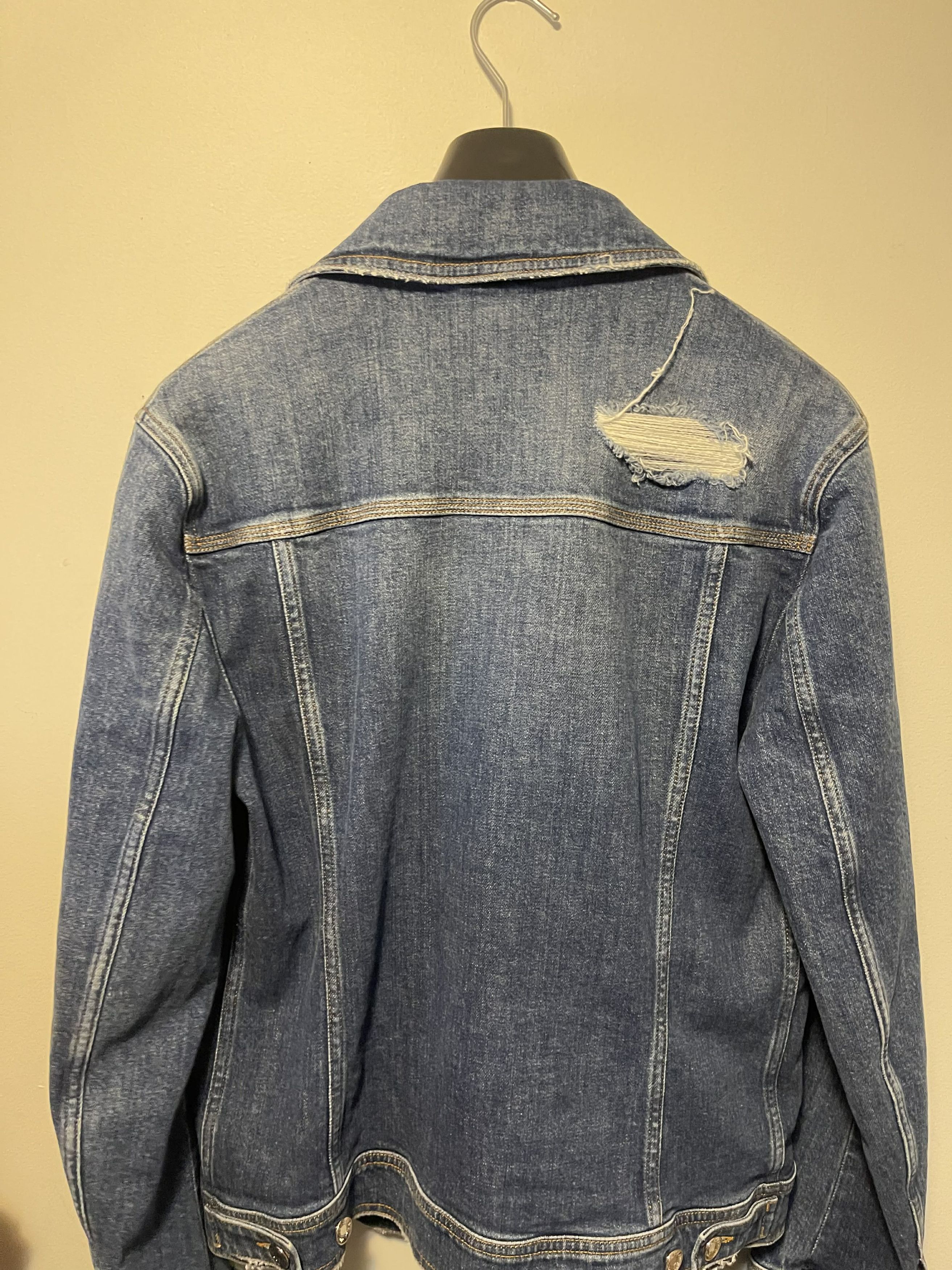 Dolce & Gabbana Dolce & Gabbana Blue Stretch Denim Jeans Jacket (Size L) Size US L / EU 52-54 / 3 - 4 Thumbnail