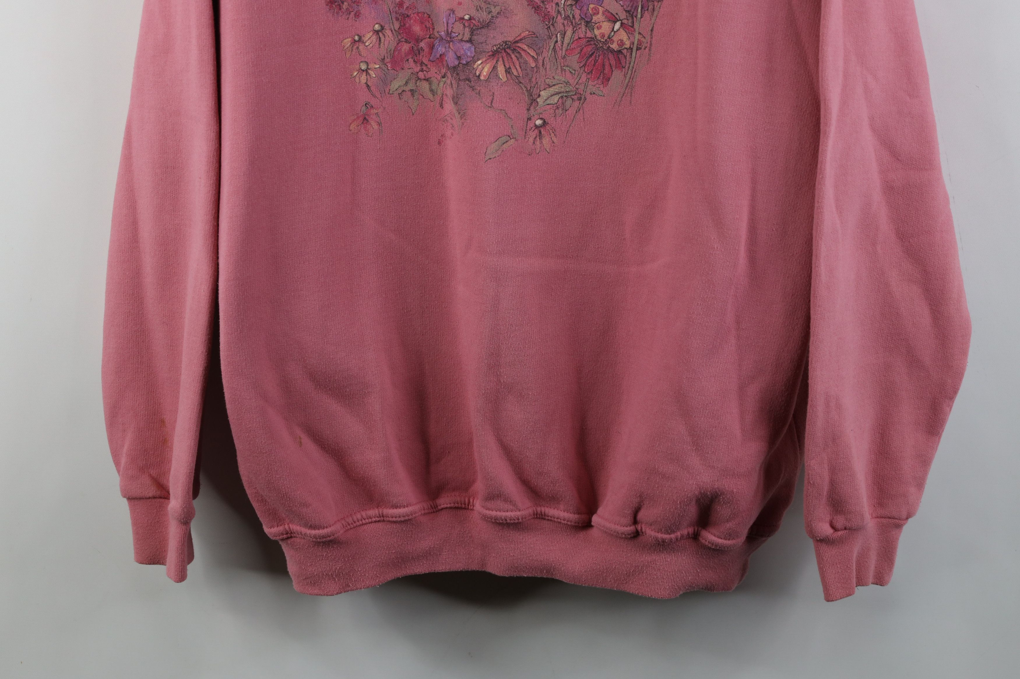 Vintage Vintage 90s Streetwear Country Flower Crewneck Sweatshirt Size XL / US 12-14 / IT 48-50 - 3 Thumbnail