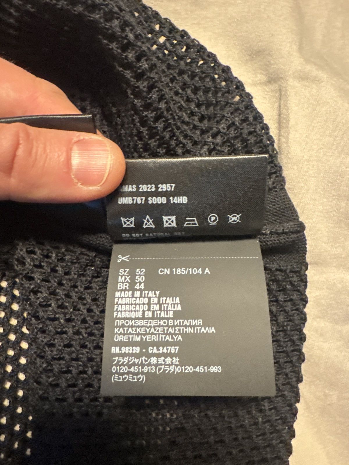 Prada Prada mesh t shirt Size US L / EU 52-54 / 3 - 5 Thumbnail