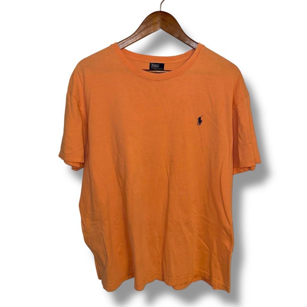 Polo Ralph Lauren 90s Polo Ralph Lauren University Orange Cotton S/S T-Shirt S Size US L / EU 52-54 / 3 - 1 Thumbnail