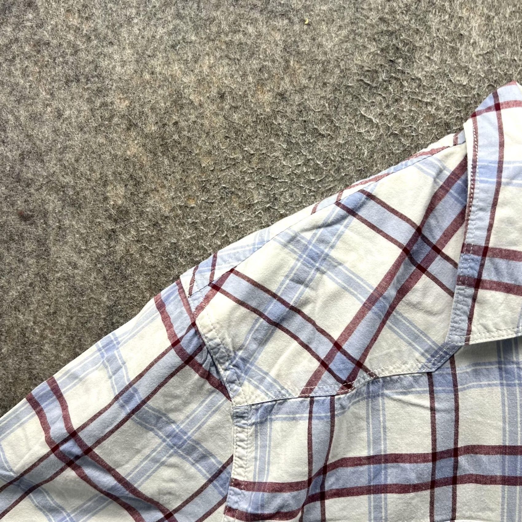 Lucky Brand Lucky Brand Shirt Mens 2XL White Plaid Short Sleeve Button Front Casual Woven Size US XXL / EU 58 / 5 - 6 Thumbnail