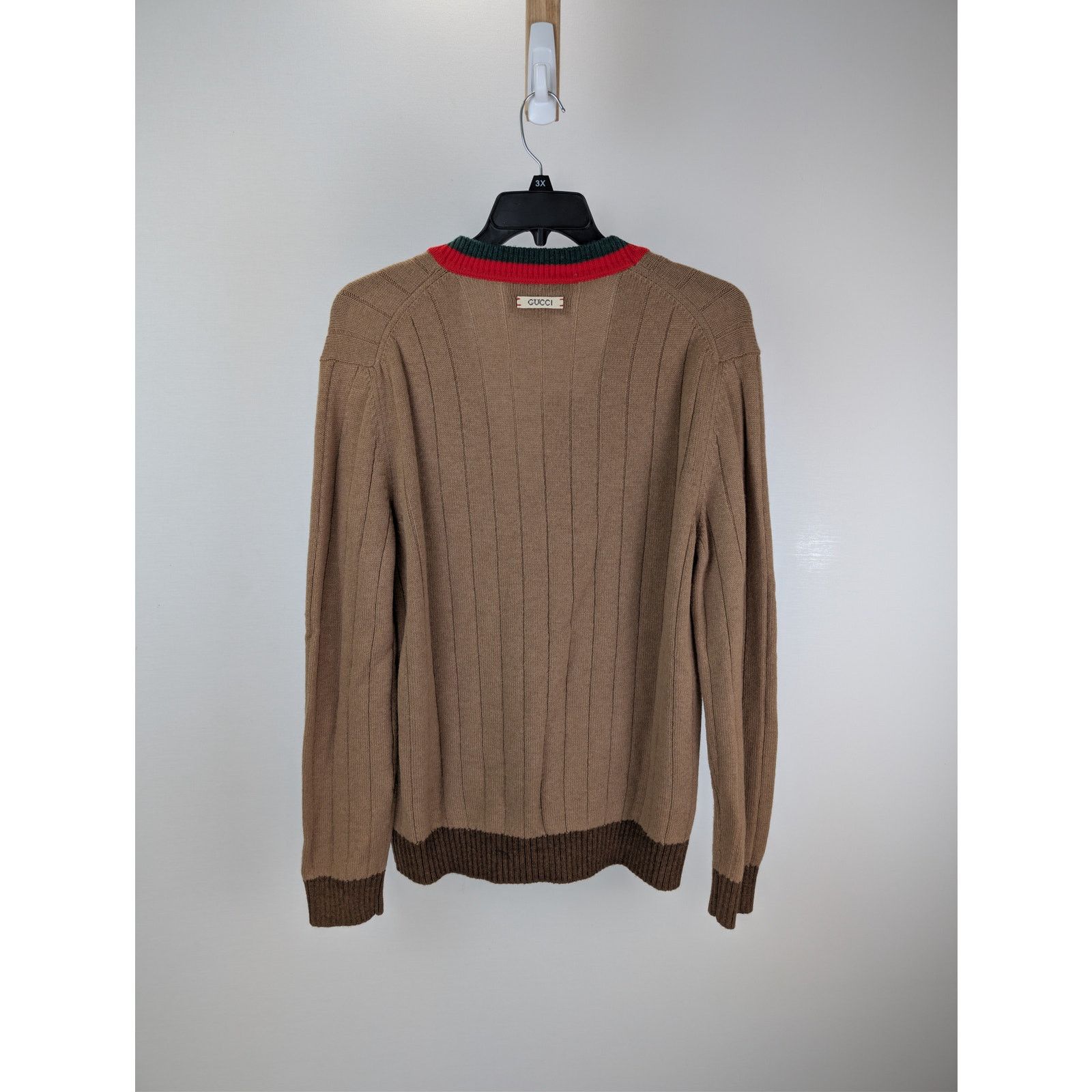 Gucci o1rshd1 Fine Camel Long Sleeve Cardigan Sweater Camel/Brown Size US XL / EU 56 / 4 - 9 Thumbnail