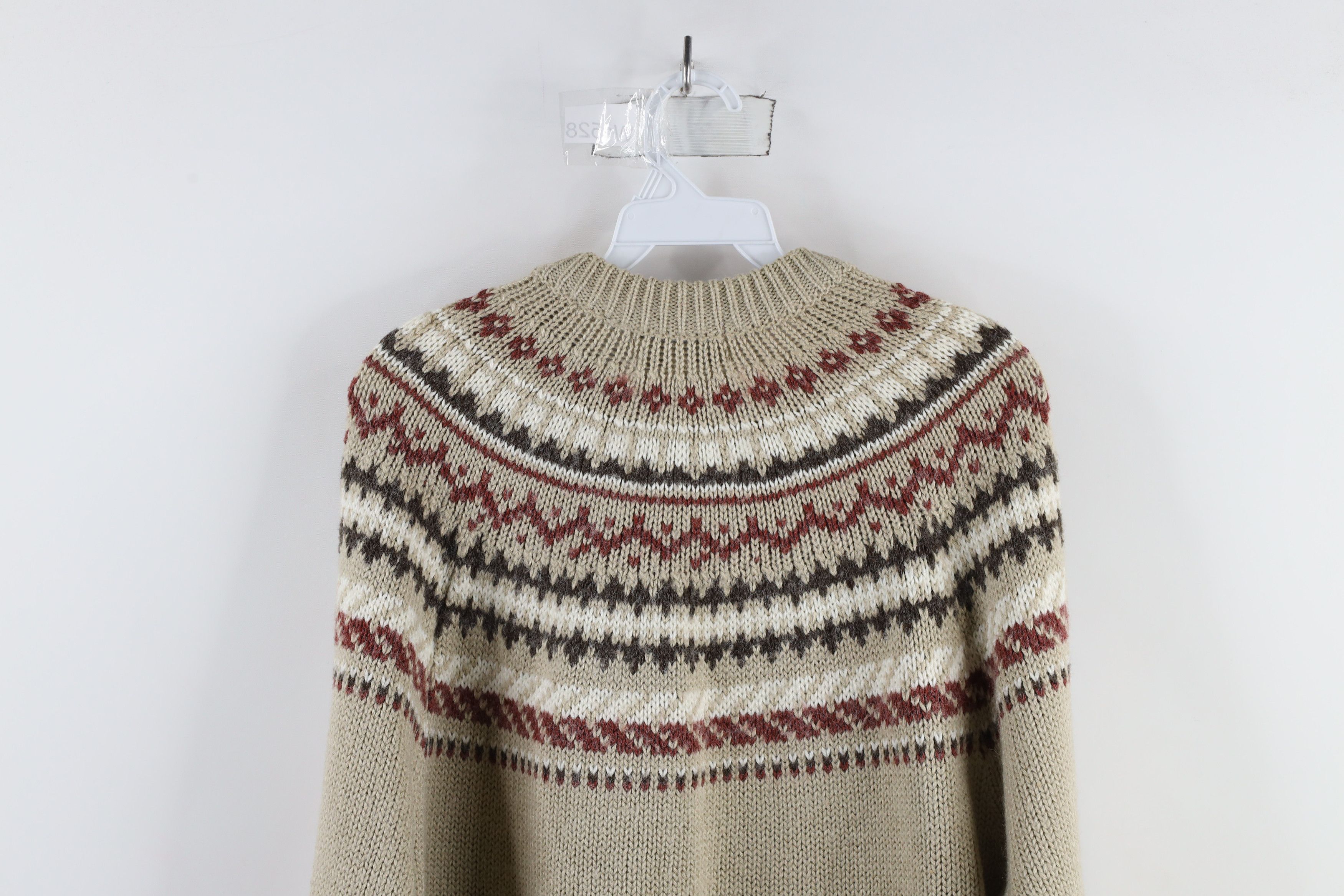 Vintage Vintage 90s Streetwear Fair Isle Knit Crewneck Sweater Size US M / EU 48-50 / 2 - 9 Thumbnail