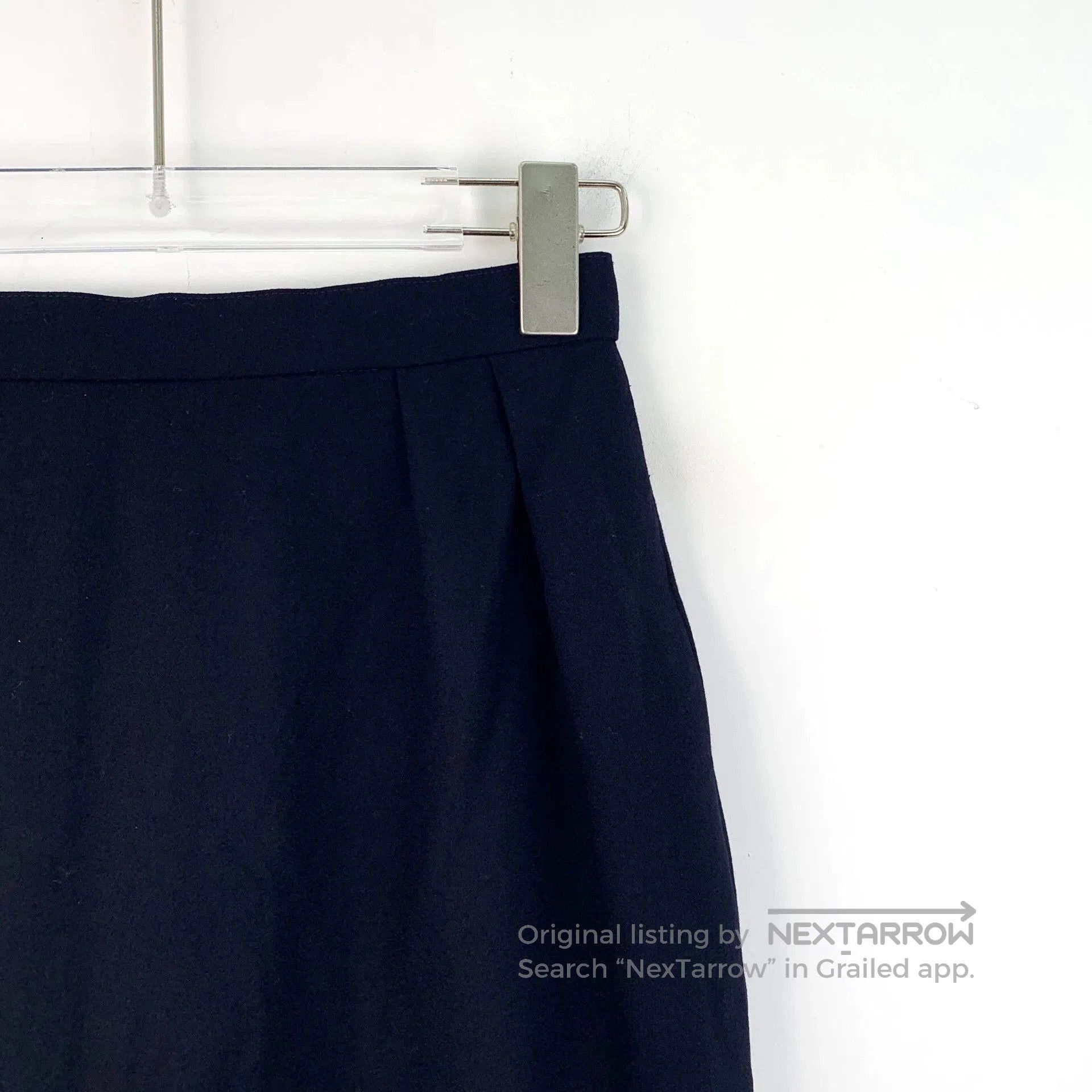 Dior Dior navy blue wool casual midi skirt L size. Size US 38 / EU 54 - 3 Thumbnail