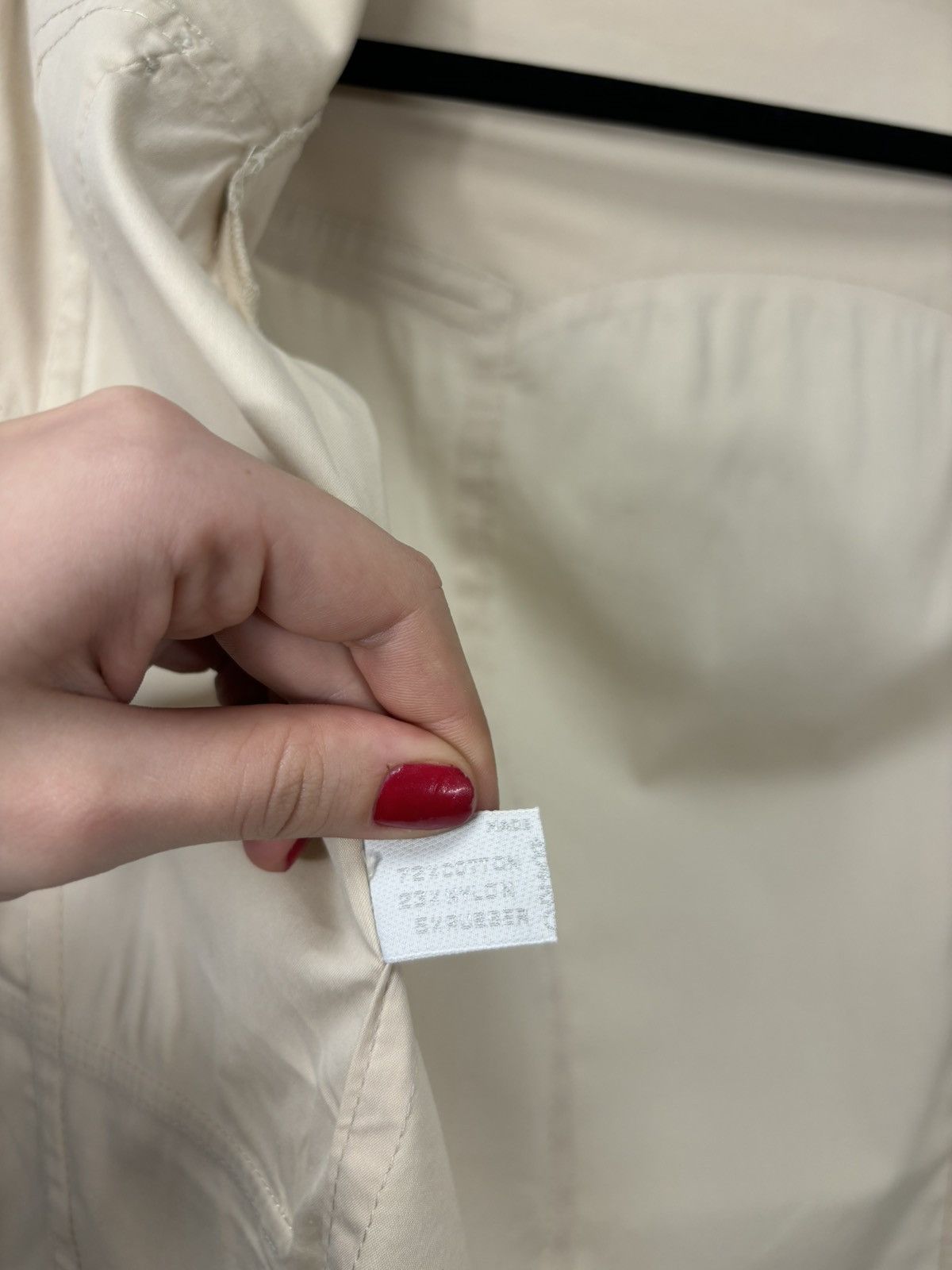 Prada Prada Women’s Cream Multipocket Cotton Nylon Collared Jacket Size M / US 6-8 / IT 42-44 - 16 Thumbnail
