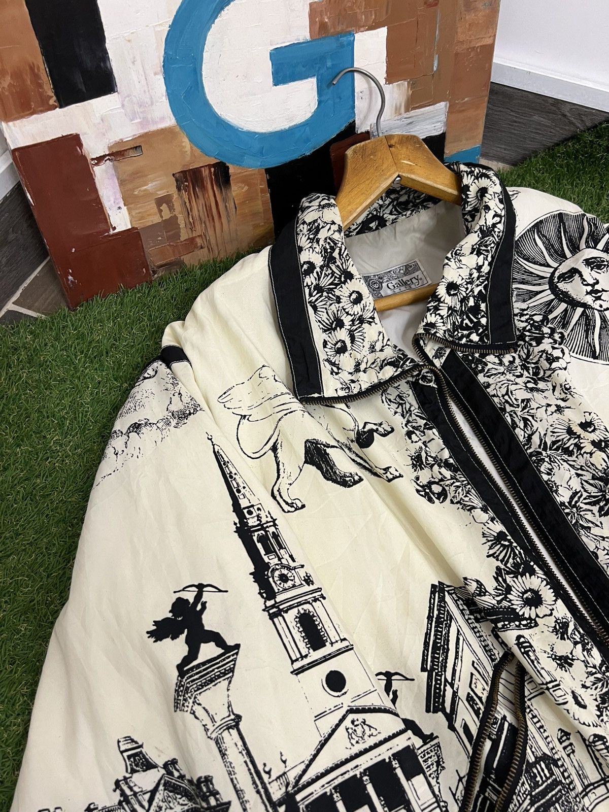 Vintage Printed Y2k Jpg Style Jacket 90s Japanese Brand