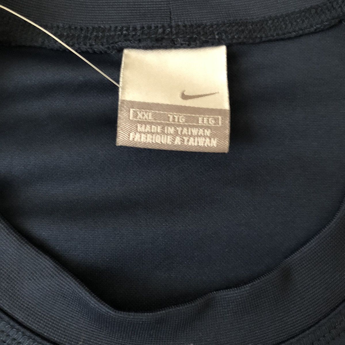 Nike × Vintage Vintage 90s Nike Navy Dri Fit T-Shirt Brand New w/ Tags XXL Size US XXL / EU 58 / 5 - 3 Thumbnail