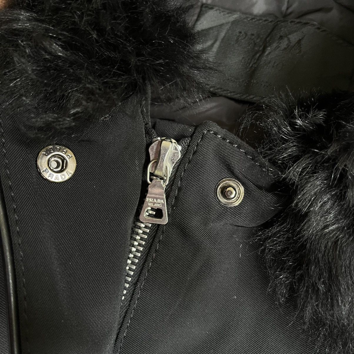 Prada Luxury Prada Neck Fur Nylon Jacket Size S / US 4 / IT 40 - 7 Thumbnail