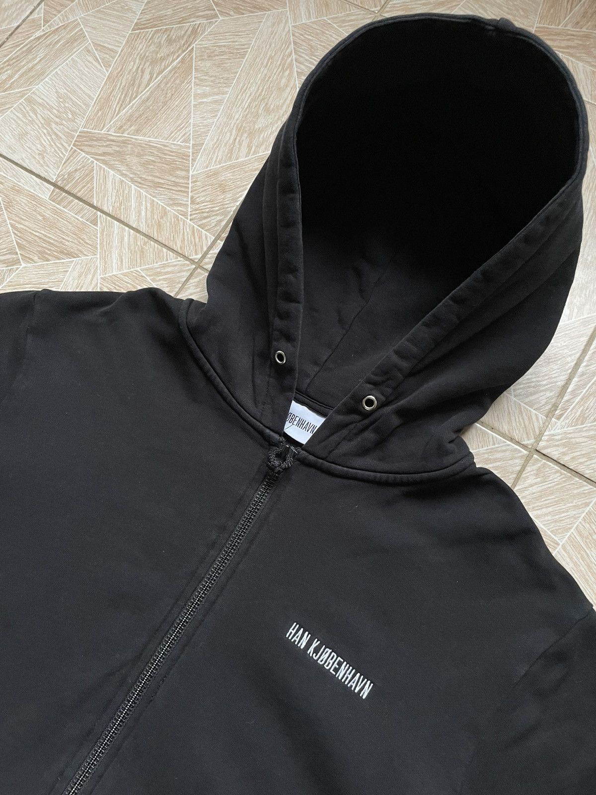 Designer × Han Kjobenhavn Hype Han Kjobenhavn Denmark Logo Zip Hoodie Black L Cotton Size US L / EU 52-54 / 3 - 2 Thumbnail