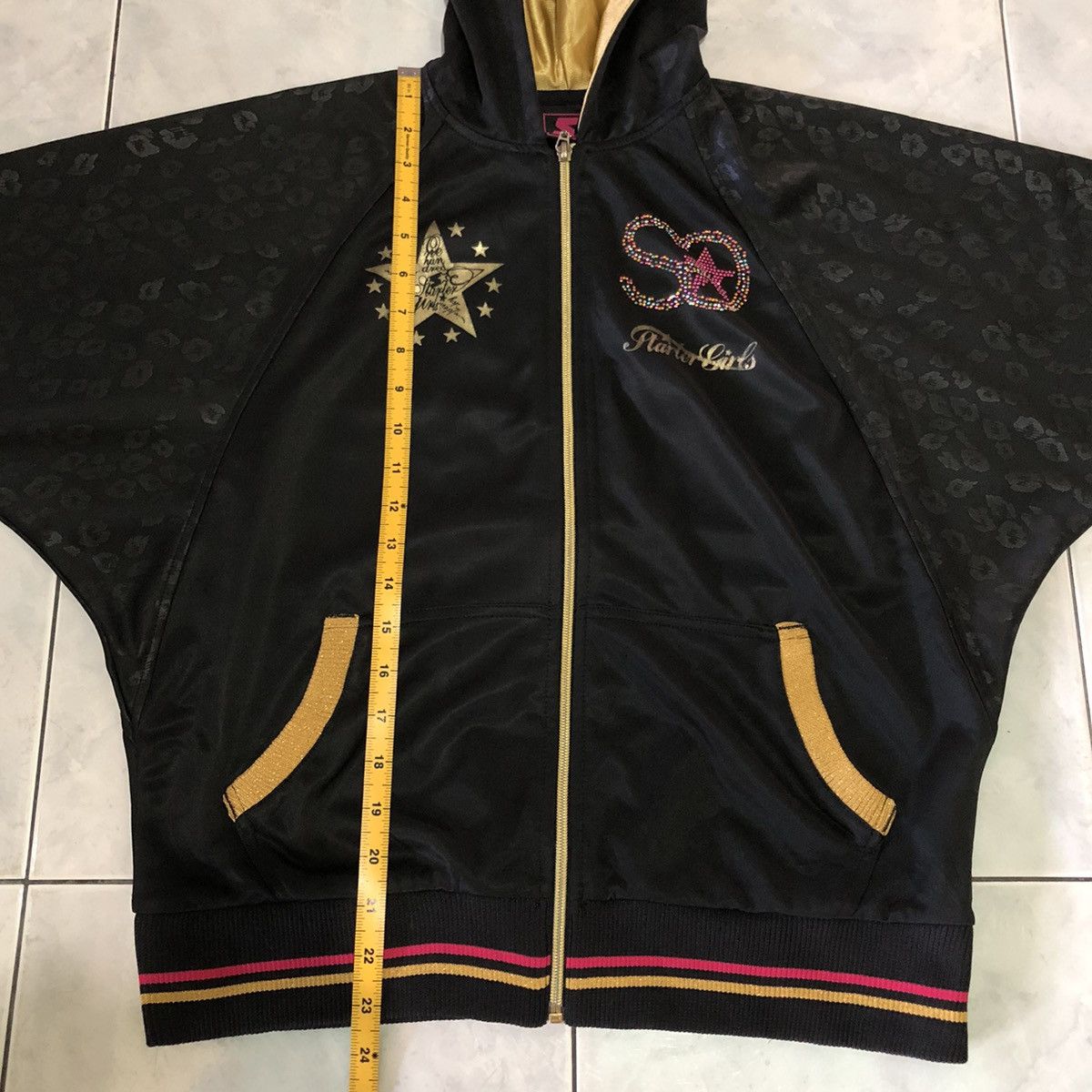Starter Starter Y2K Vintage Cool Hoodie, Leopard Gold Shinny Diamond Size M / US 6-8 / IT 42-44 - 25 Thumbnail