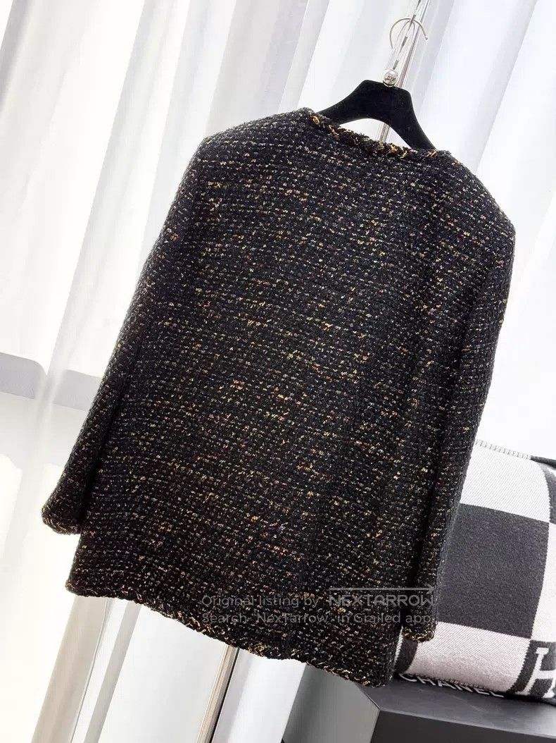 Chanel Chanel Glazed buckle four-pocket rolled edge woven long-sl Size XS / US 0-2 / IT 36-38 - 3 Thumbnail
