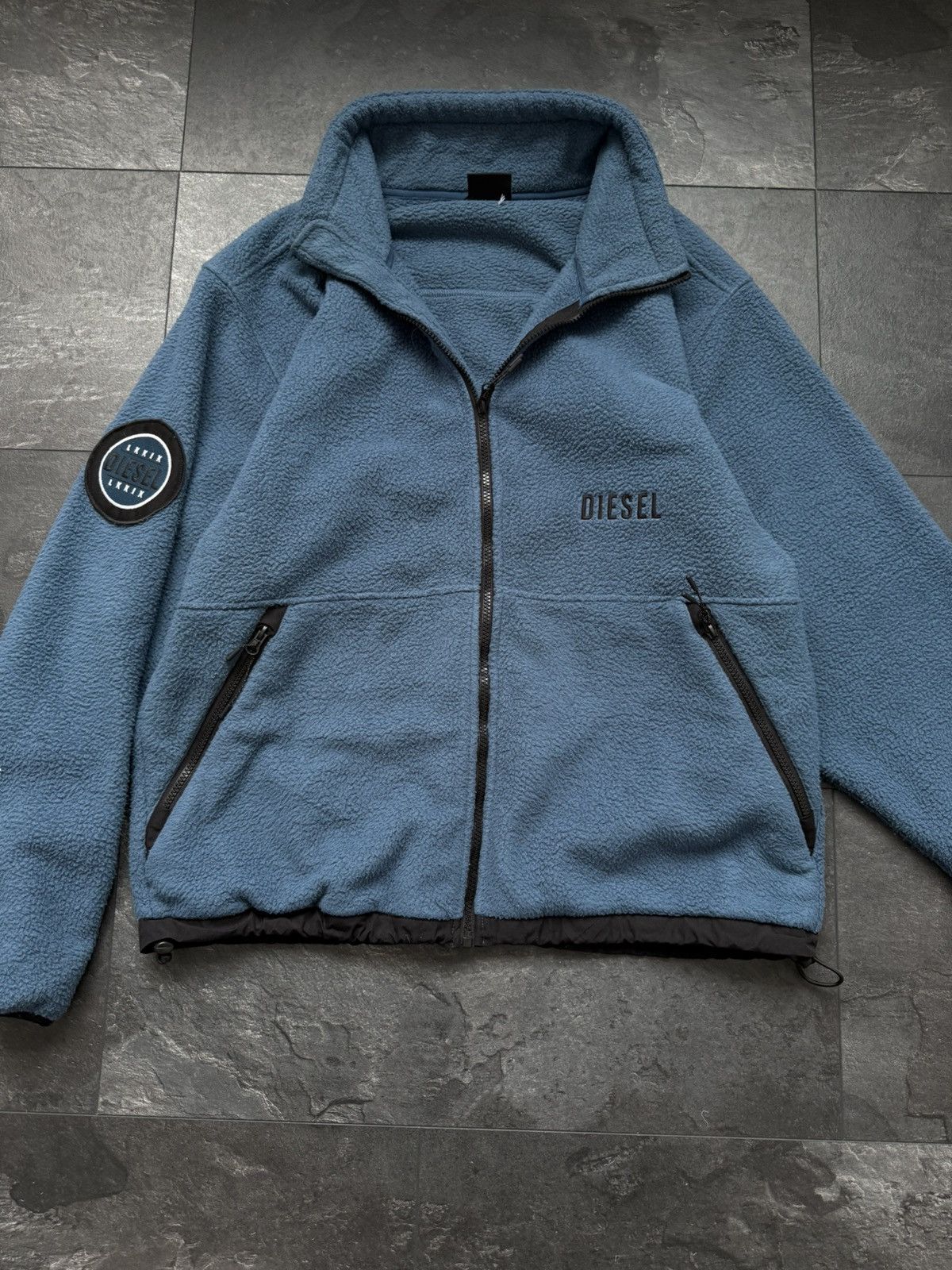 Diesel × Streetwear × Vintage Rare avangarde diesel zip fleece hoodie y2k Size US XL / EU 56 / 4 - 2 Thumbnail