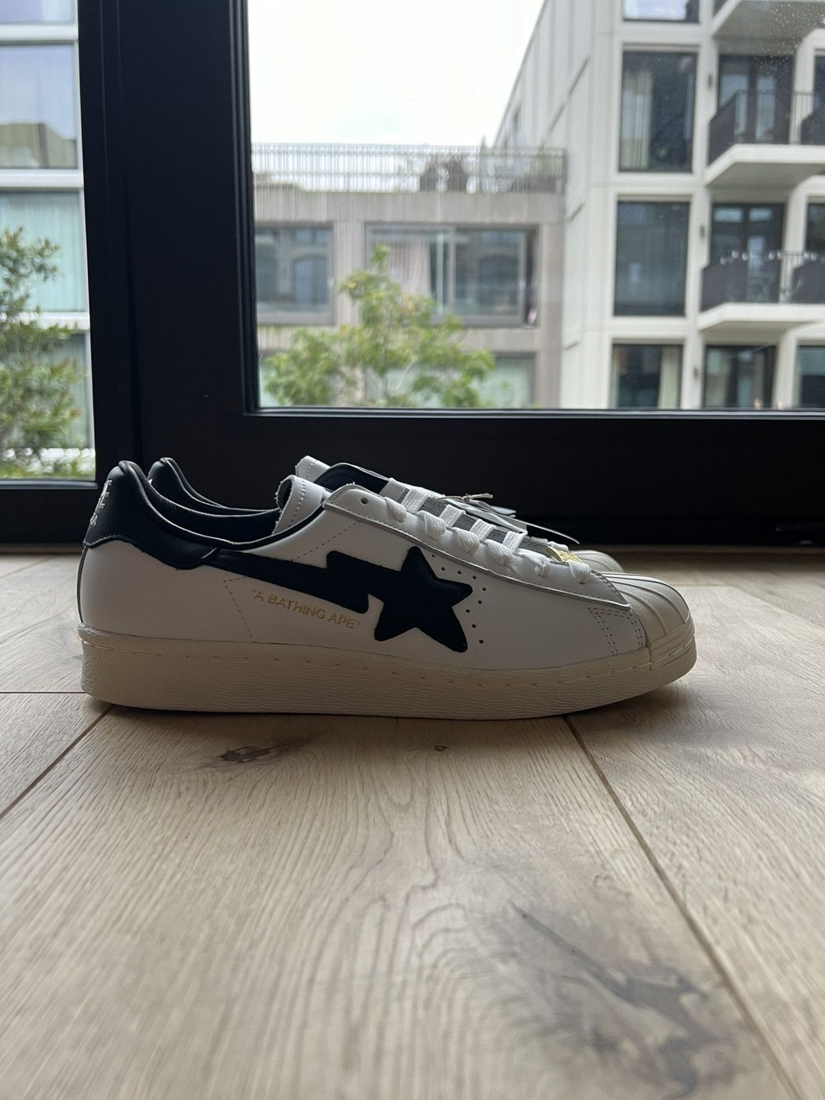 Adidas × Bape adidas Superstar 80s BAPE-Exclusive White Black_Deadstock Size US 7 / EU 40 - 8 Thumbnail