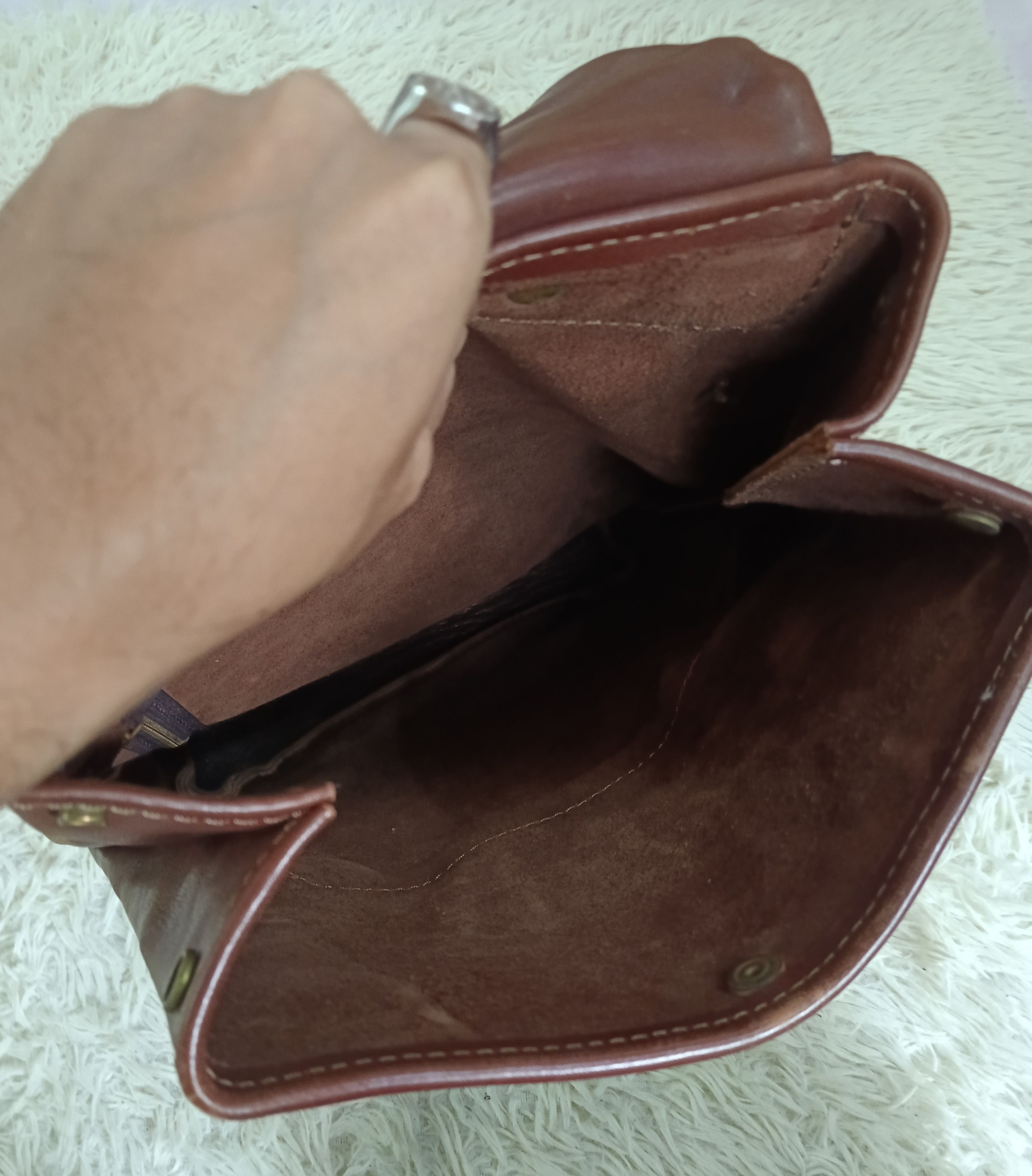 Leather HERZ PATINS LEATHER R-135 Star Backpack" dalam tajuk. Size ONE SIZE - 10 Thumbnail