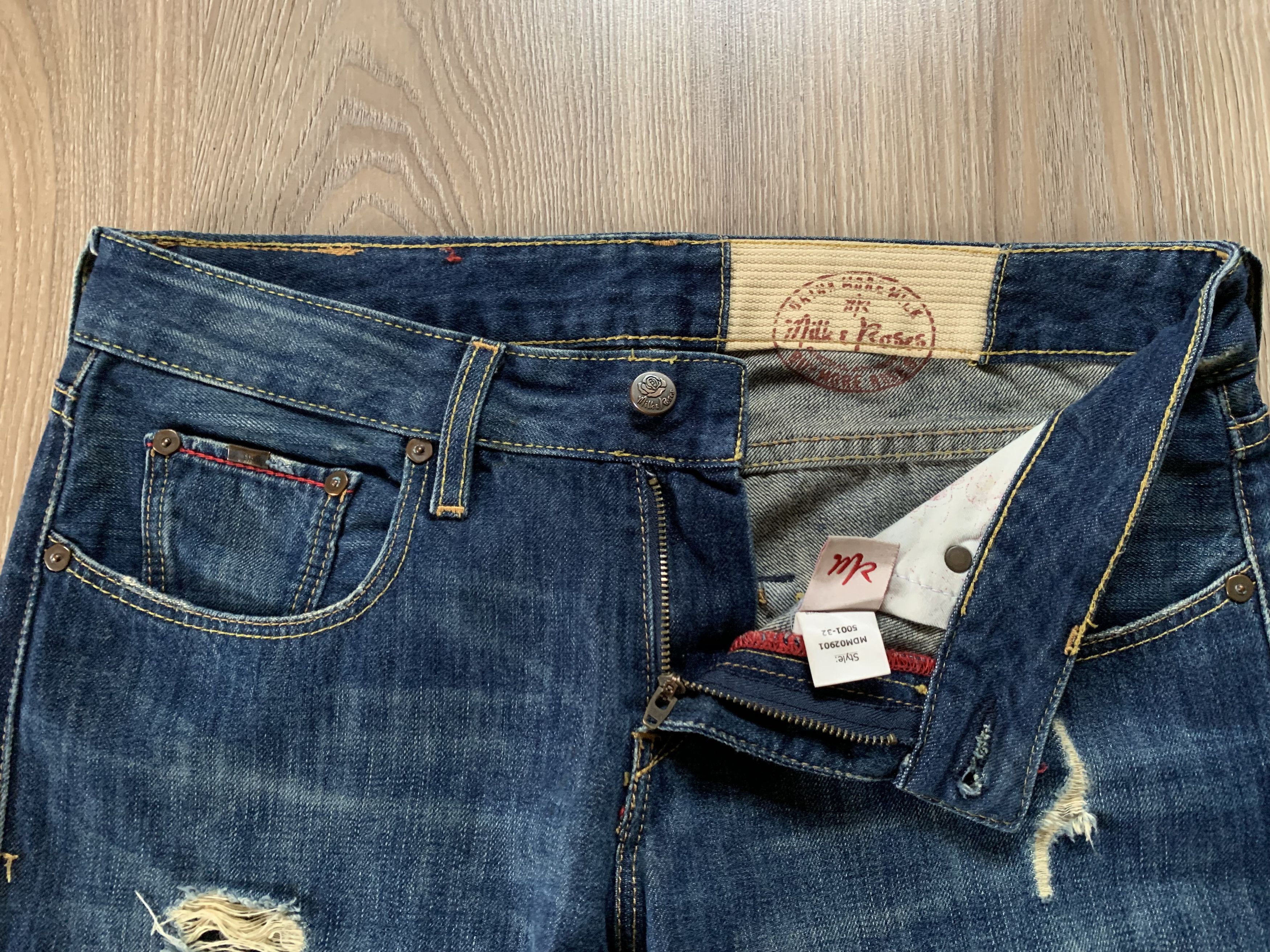 Designer Milk & Roses Womens Denim Jeans Size 26" / US 2 / IT 38 - 5 Thumbnail