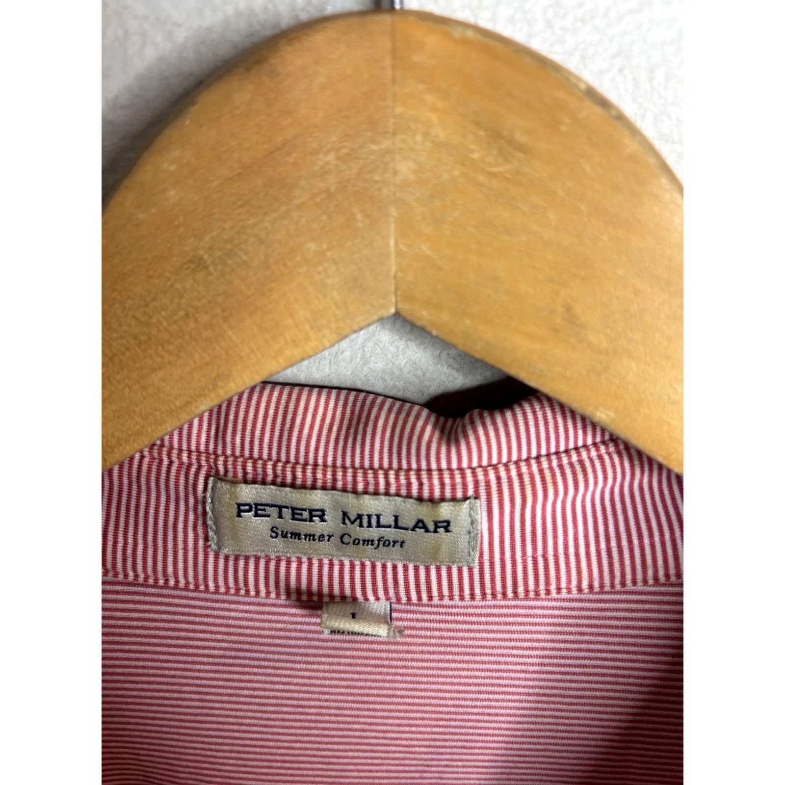 Peter Millar Peter Millar Polo Shirt Mens Large Pink Striped Summer Comfort Golf Size US L / EU 52-54 / 3 - 4 Thumbnail