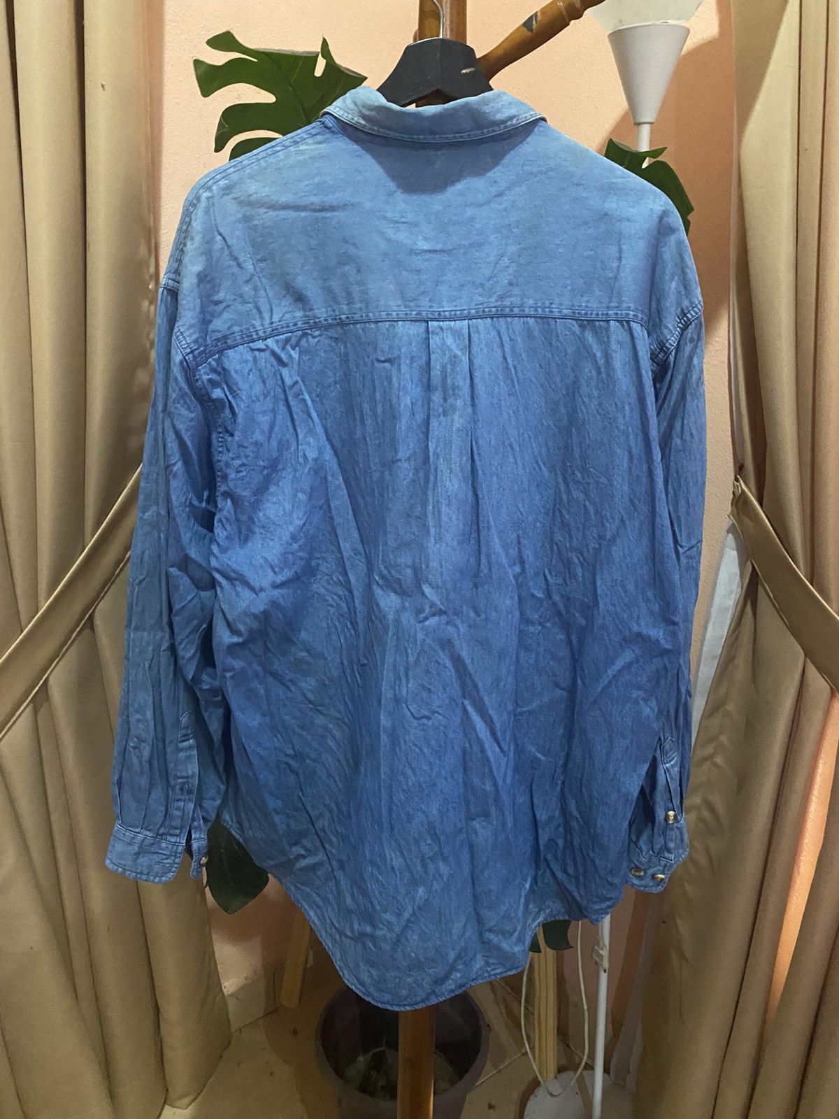 Vintage Vintage Lynx (Ly-IX) Denim Shirt 90s U.S.A Sports Embroidery Size US M / EU 48-50 / 2 - 9 Thumbnail