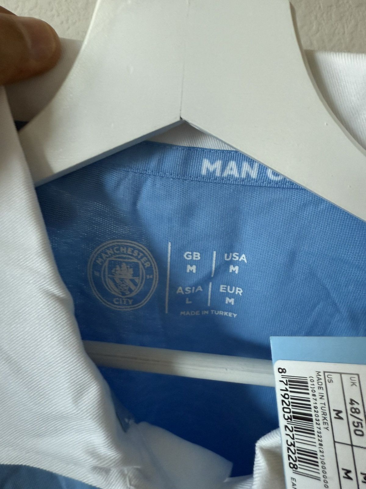 Other Manchester City Long Sleeve Logo Polo 👕 ⚽️ Size US M / EU 48-50 / 2 - 6 Thumbnail