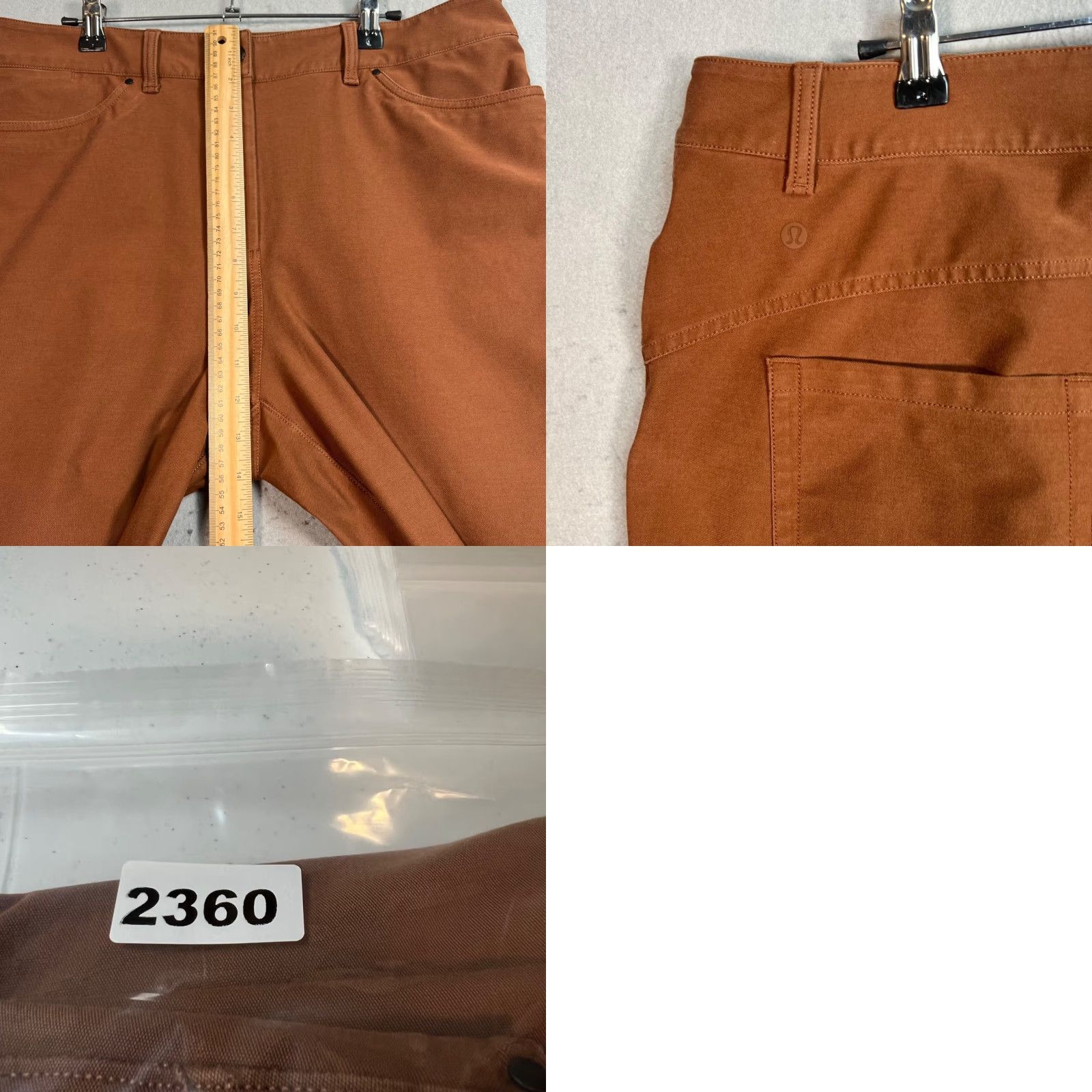 Lululemon Lululemon City Sleek Womens 32 Rust Brown Wide Leg Chino Pants Stretch Pants Chino City Womens 32 Brown Stretch Logo Pockets Wide-Leg 8/10 Vintage No Size 24" / US 00 / IT 34 - 8 Thumbnail
