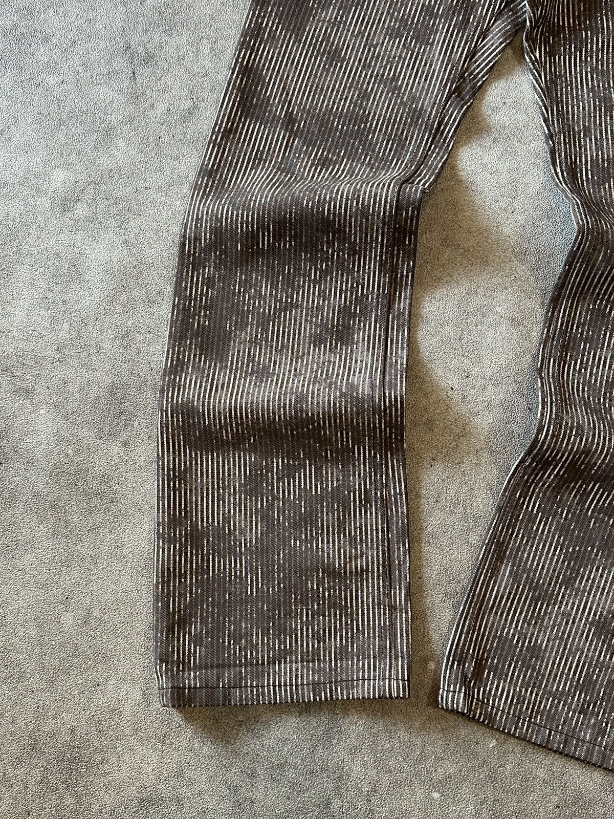 Tornado Mart 90s Grosbec Striped Denim Jeans Tornado Mart Lgb Style Size US 27 - 2 Thumbnail