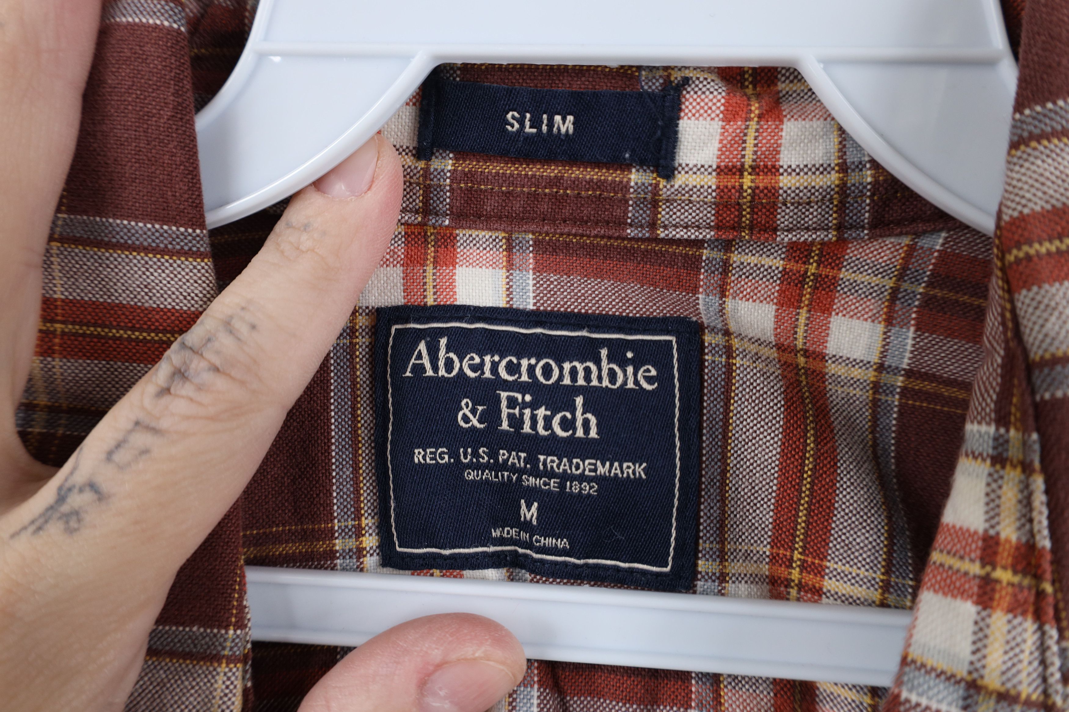 Abercrombie & Fitch Vintage Y2K Abercrombie & Fitch Collared Button Shirt Plaid Size US M / EU 48-50 / 2 - 7 Thumbnail