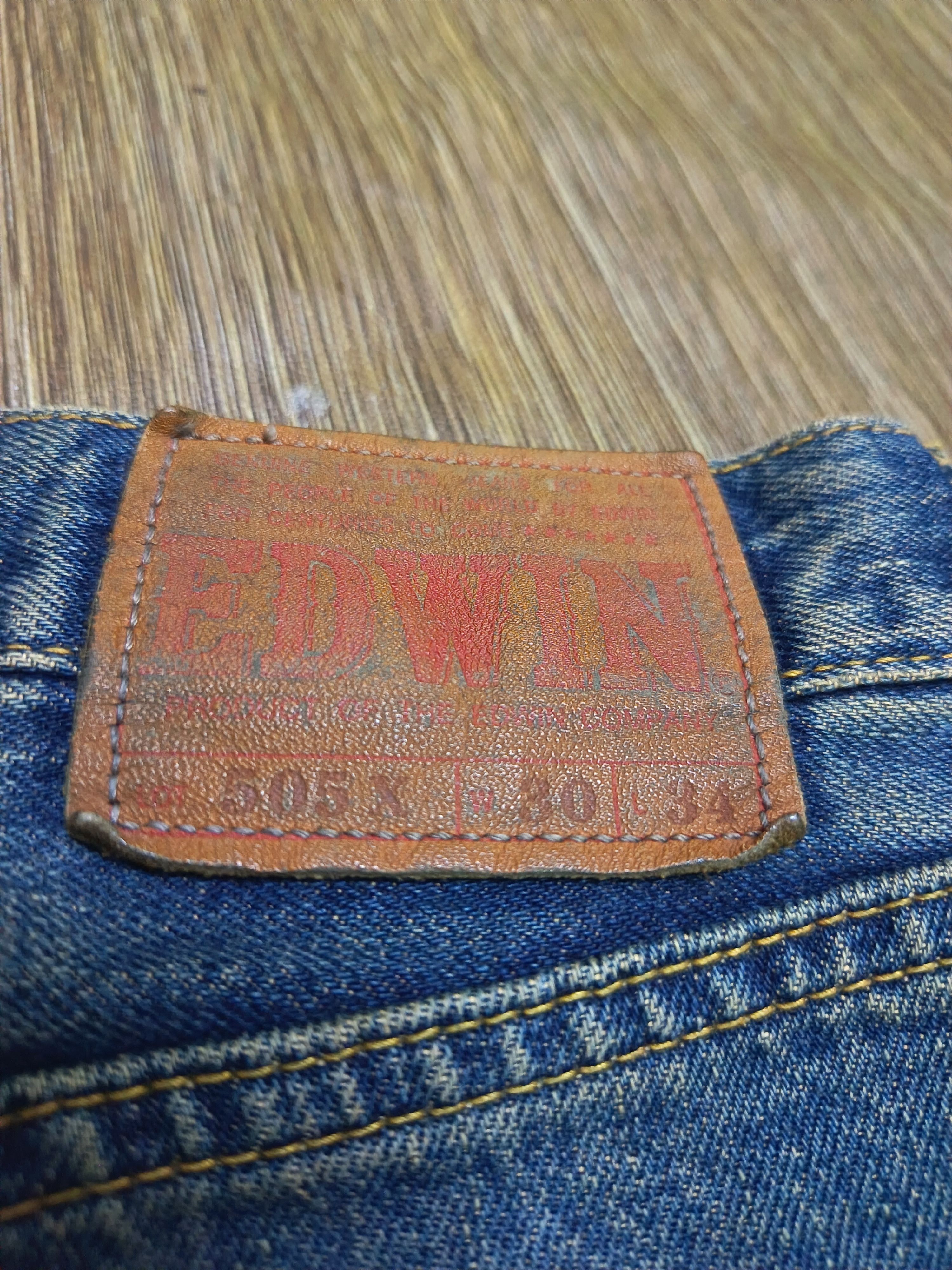 Kapital Vintage distresssed edwin 505 X selvedge Size US 29 - 13 Thumbnail