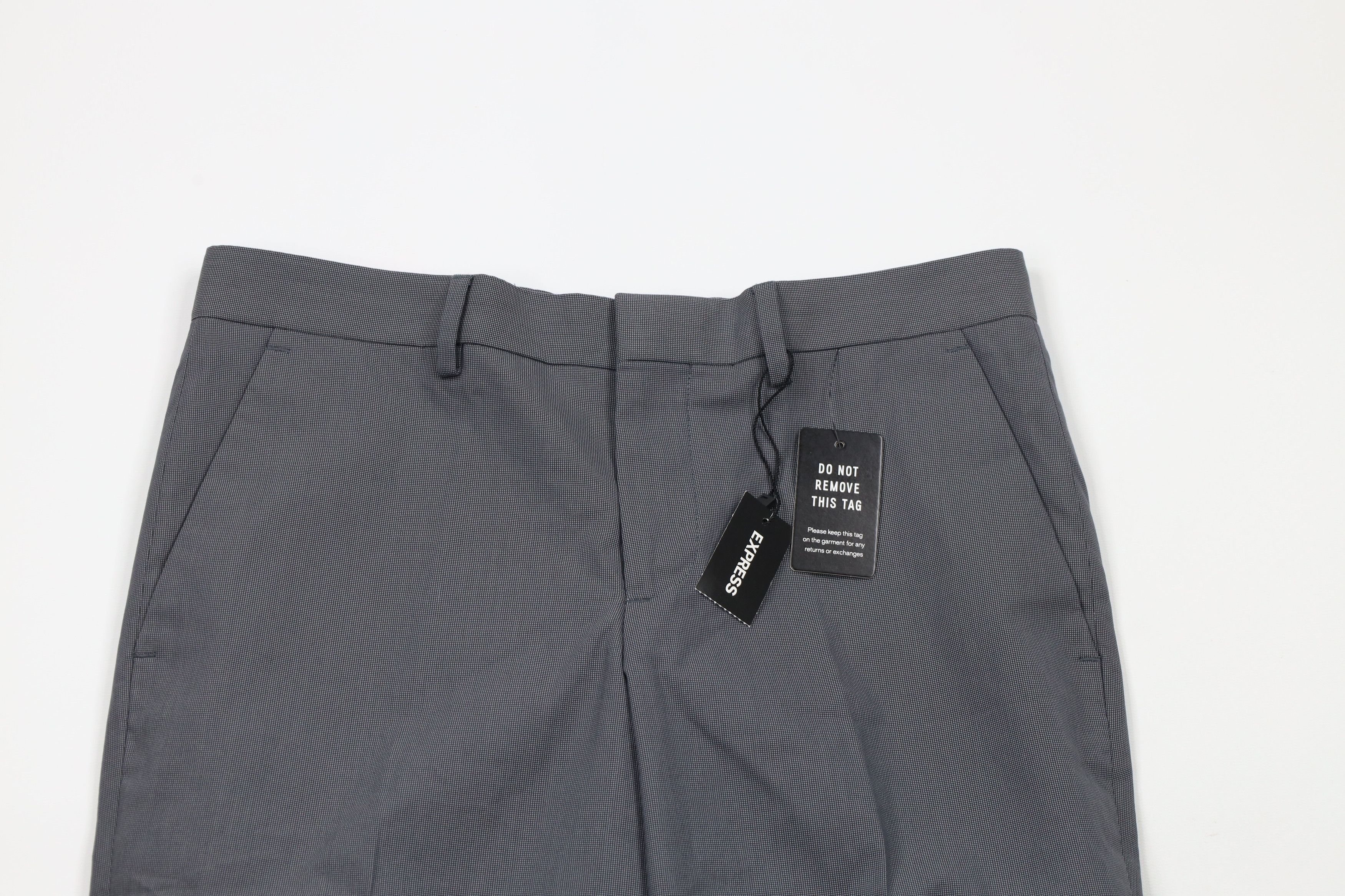Express × Vintage New Express Stretch Flat Front Chino Pants Trousers Slacks Size 28" / US 6 / IT 42 - 2 Thumbnail