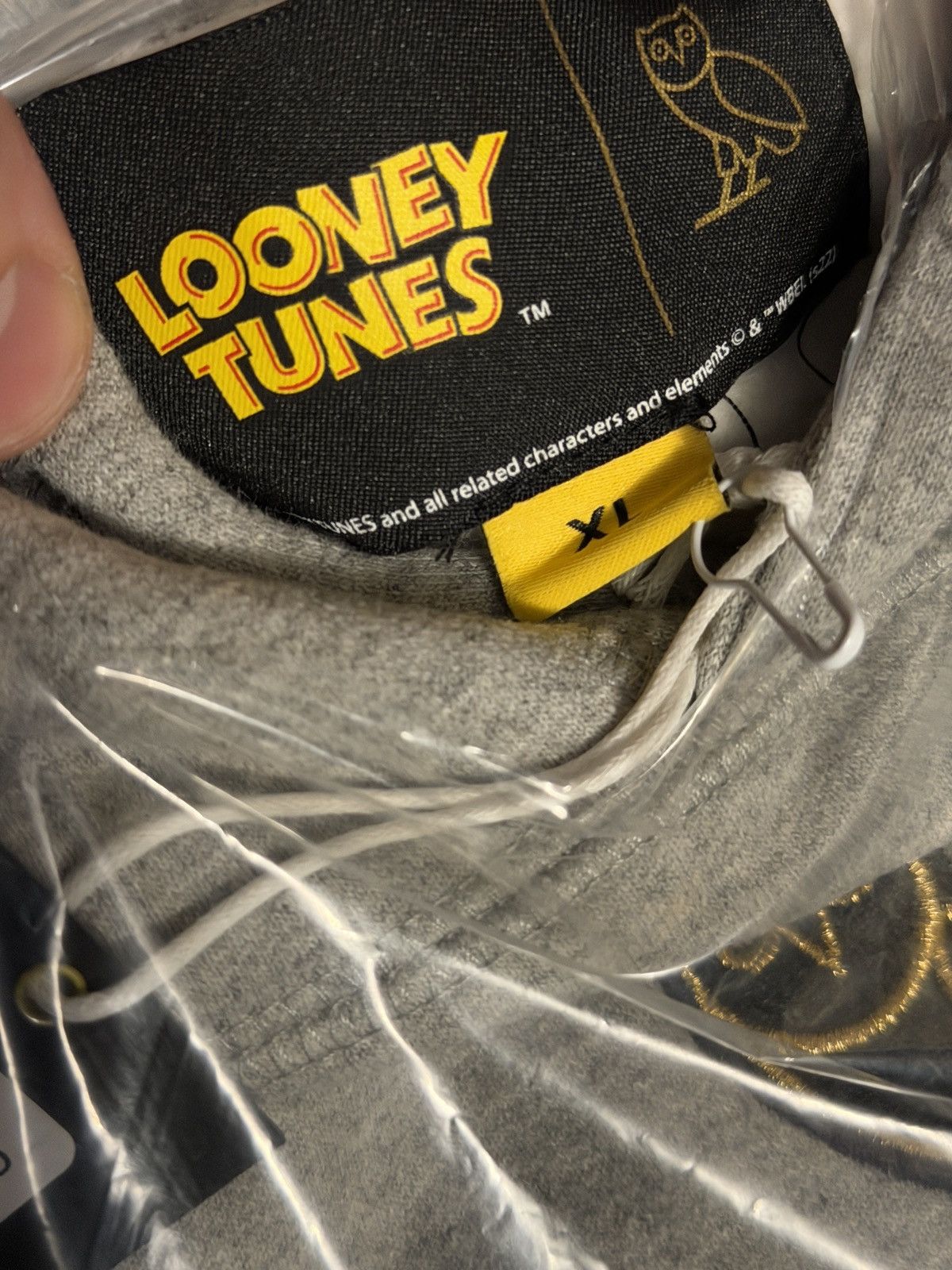 Drake OVO x Looney Tunes Classic Owl Hoodie grey Size US XL / EU 56 / 4 - 4 Thumbnail