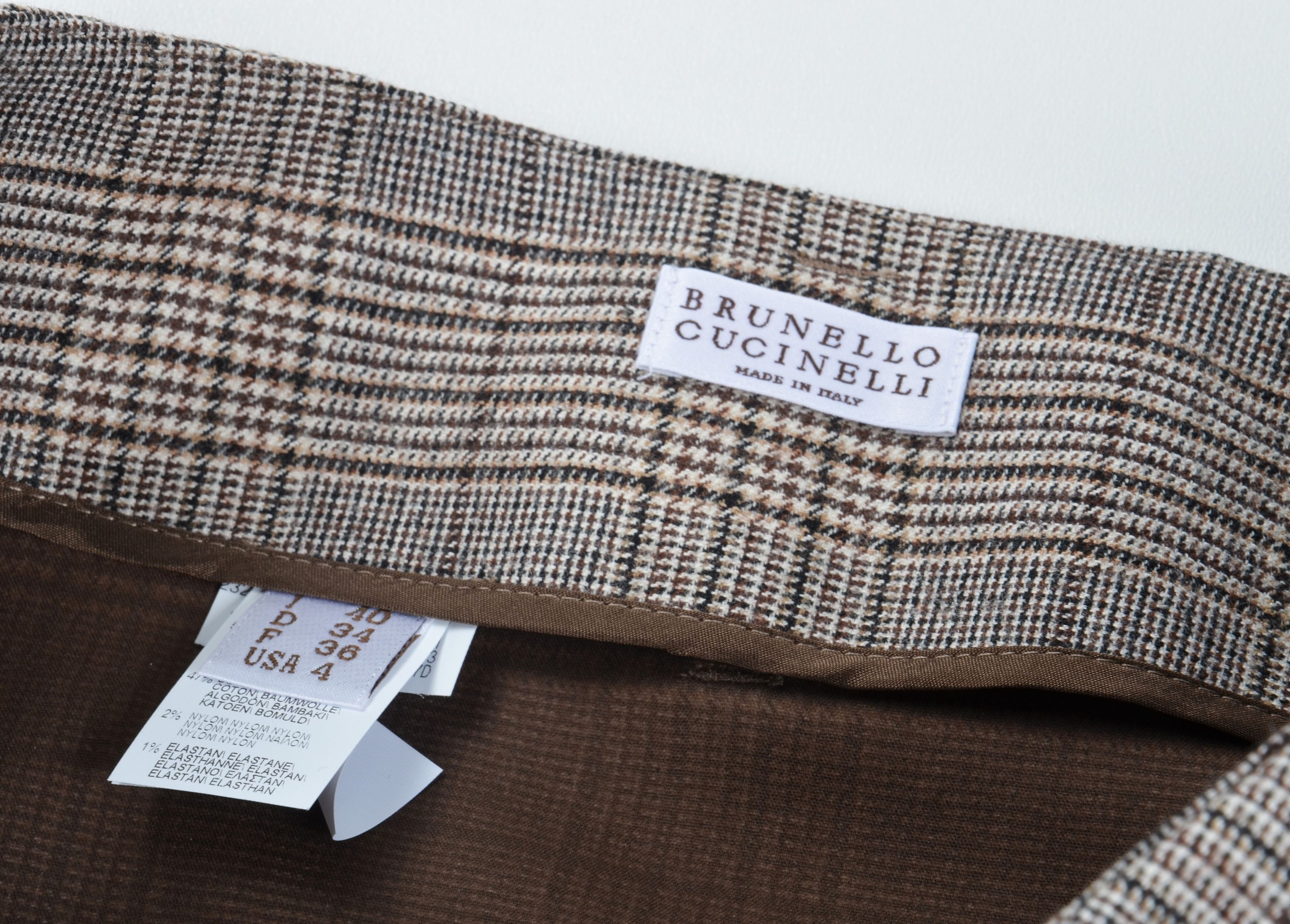 Brunello Cucinelli Brunello Cucinelli Preppy Plaid Wool Blend Wrap Mini Skirt Size 27" / US 4 / IT 40 - 7 Thumbnail