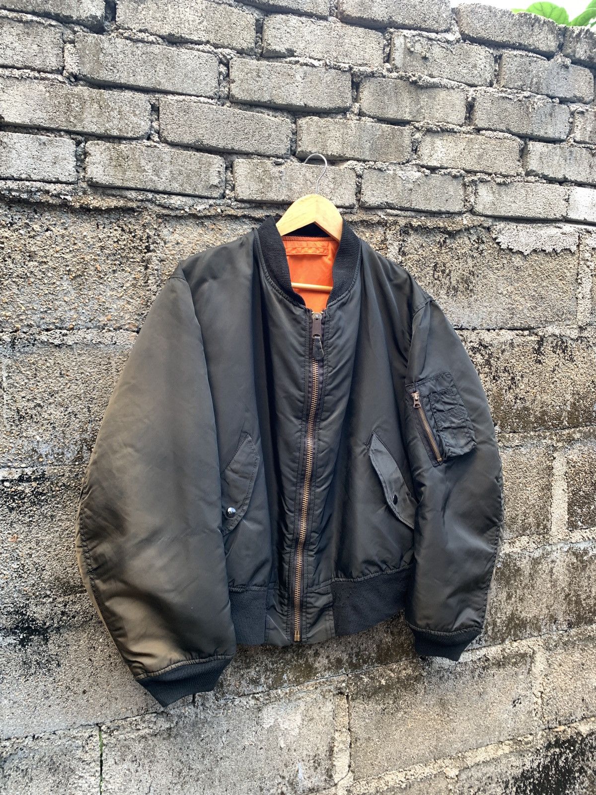 Alpha Industries 🔥SendOffer🔥Vintage Alpha Industries Bomber Jacket Size US L / EU 52-54 / 3 - 3 Thumbnail